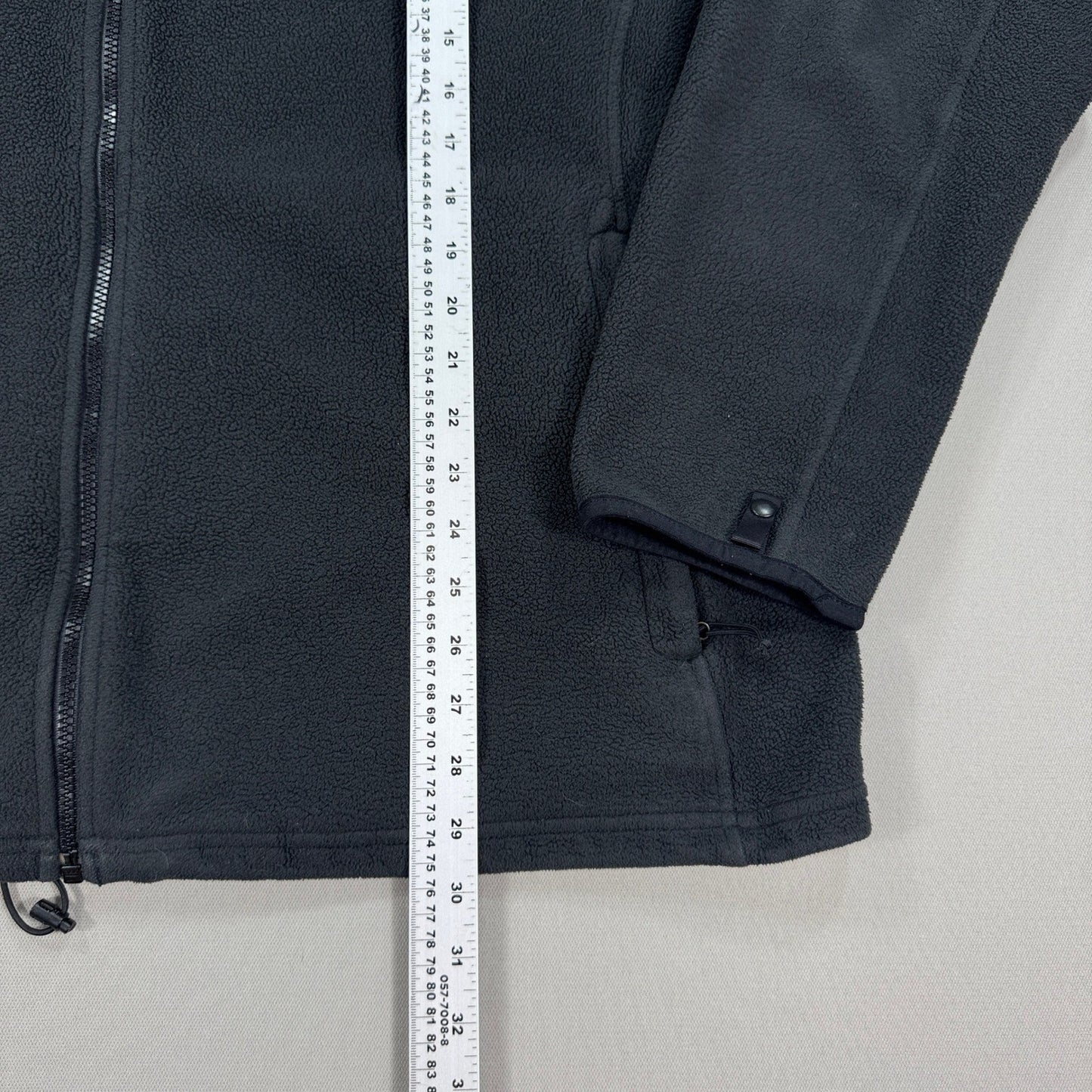 The North Face Khumbu Jacket mens 2XL Gray Full Zip Fleece Sweater Black