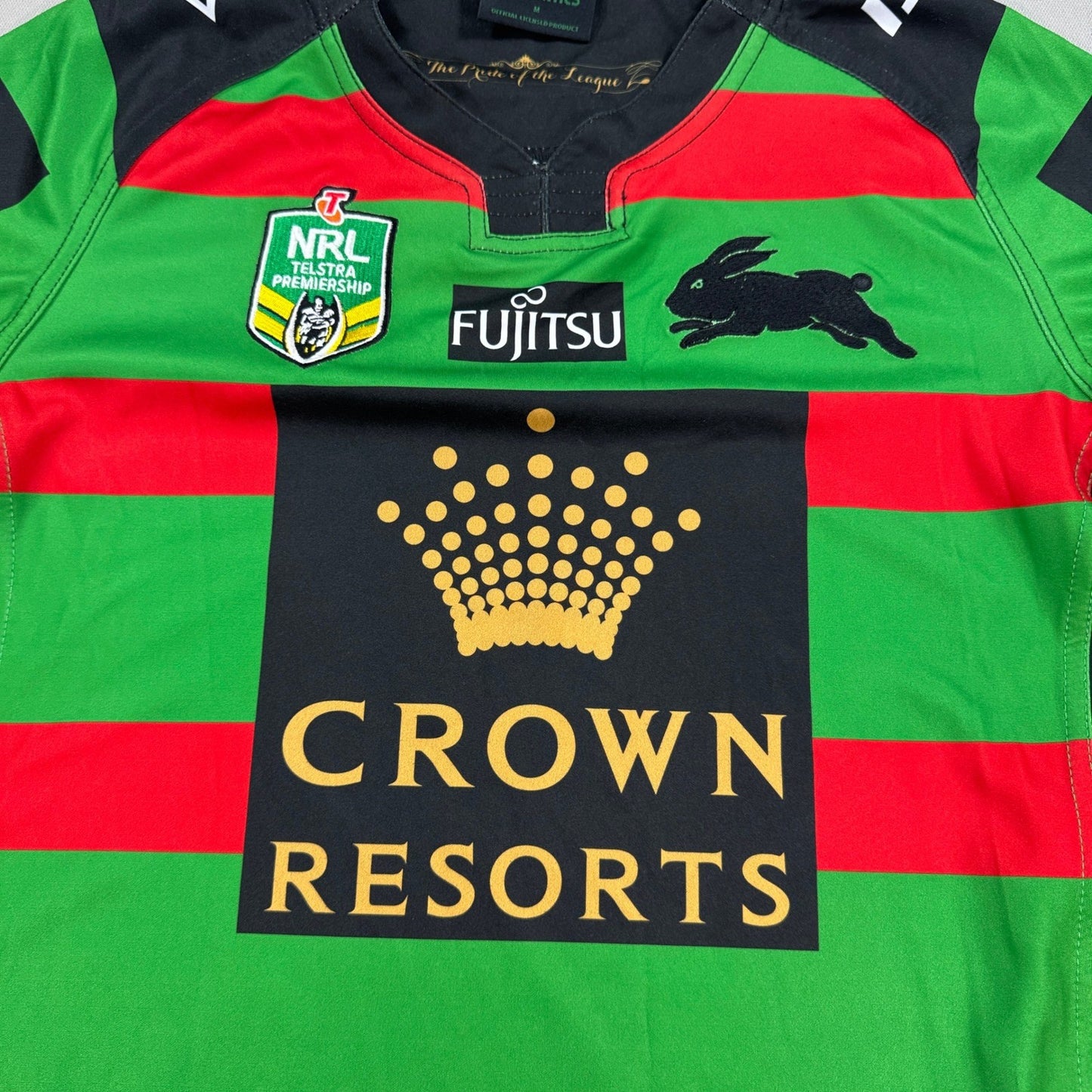 South Sydney Rabbitohs Home Jersey Mens Medium 2015 NRL ISC Rugby League VGC