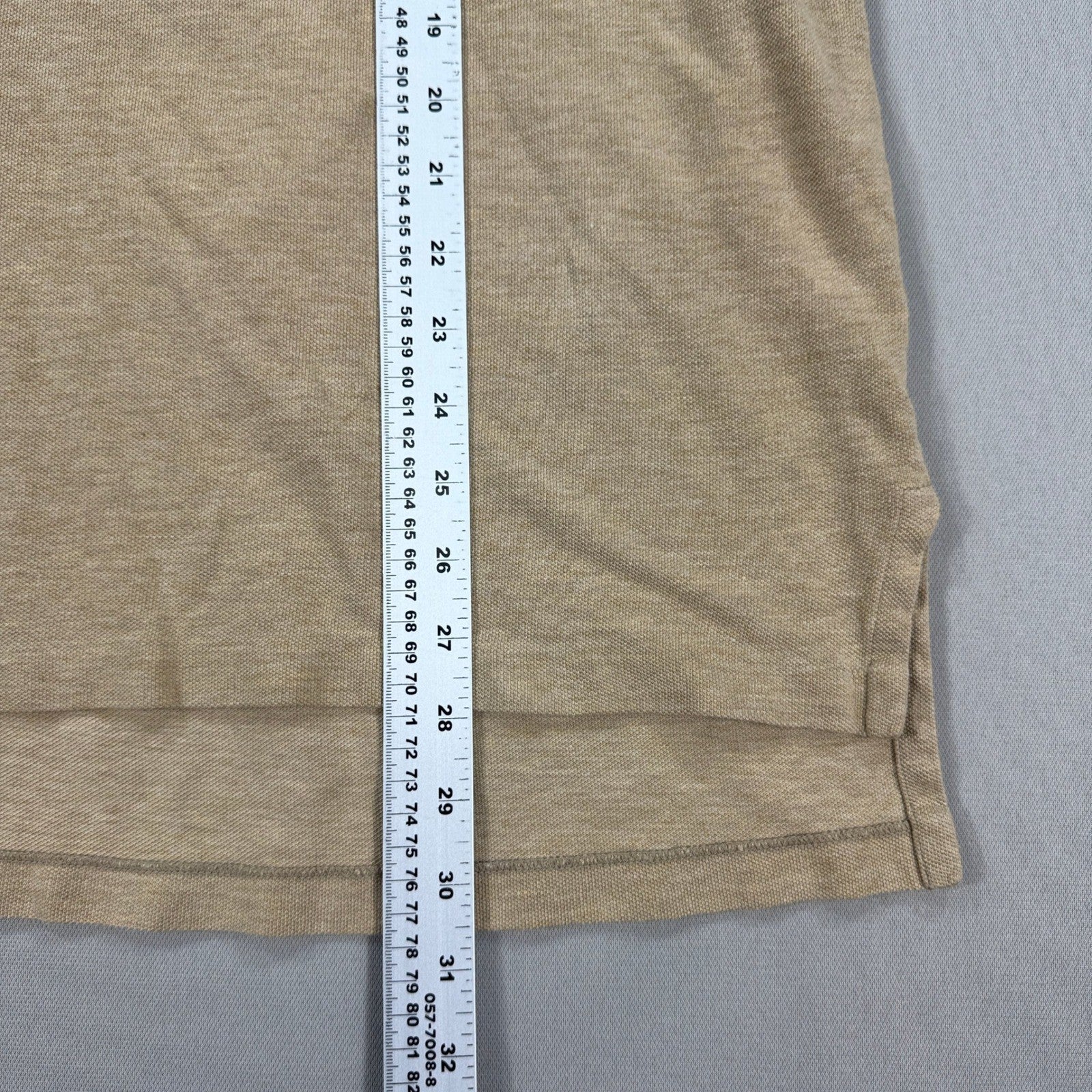 Polo Ralph Lauren Polo Shirt mens XL Beige Classic Fit Short Sleeve Small Pony