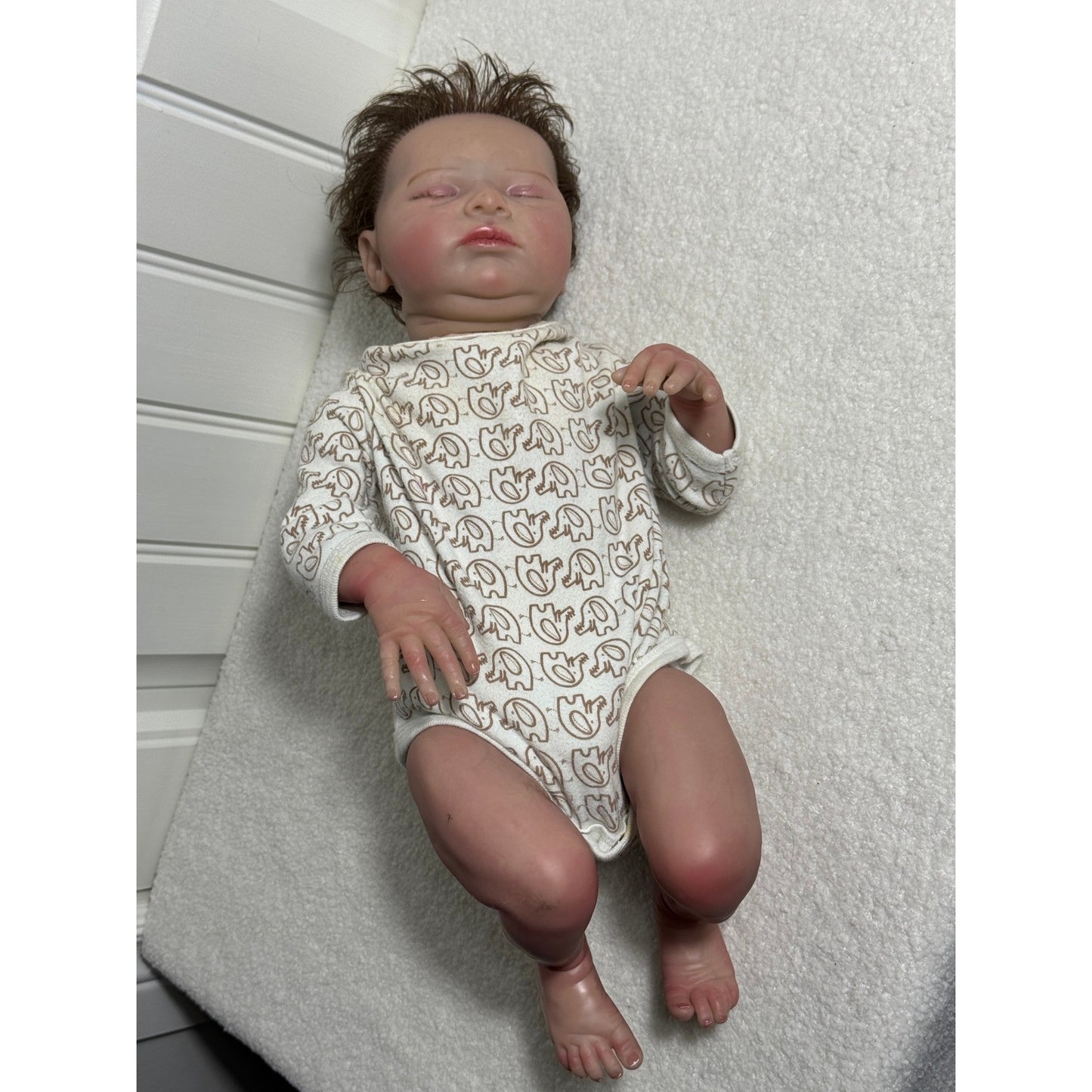 Reborn Bonnie Brown 2020 Baby Doll Realistic Lifelike Sleeping Newborn