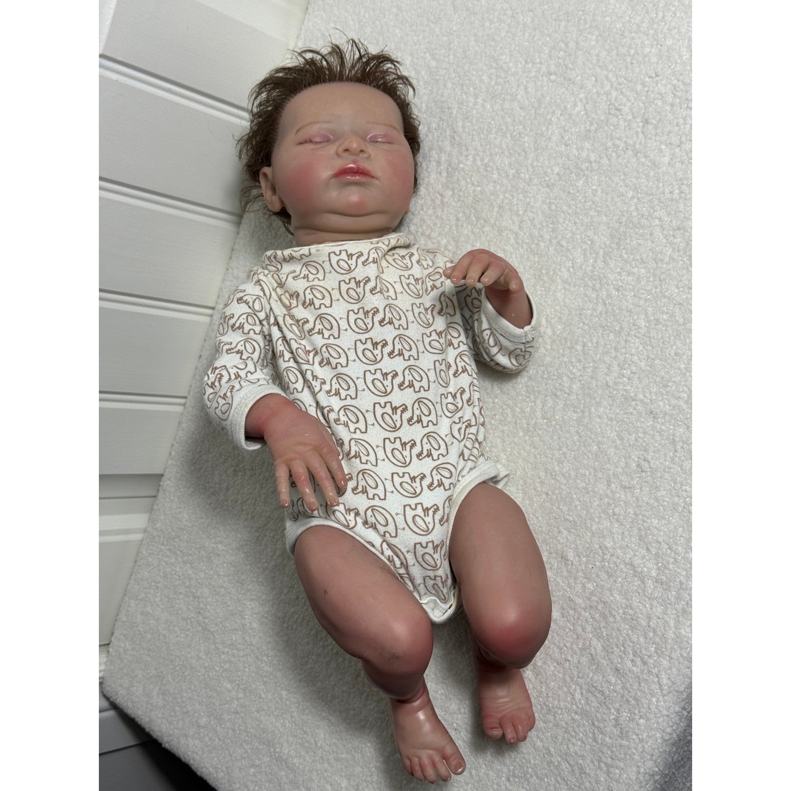 Reborn Bonnie Brown 2020 Baby Doll Realistic Lifelike Sleeping Newborn