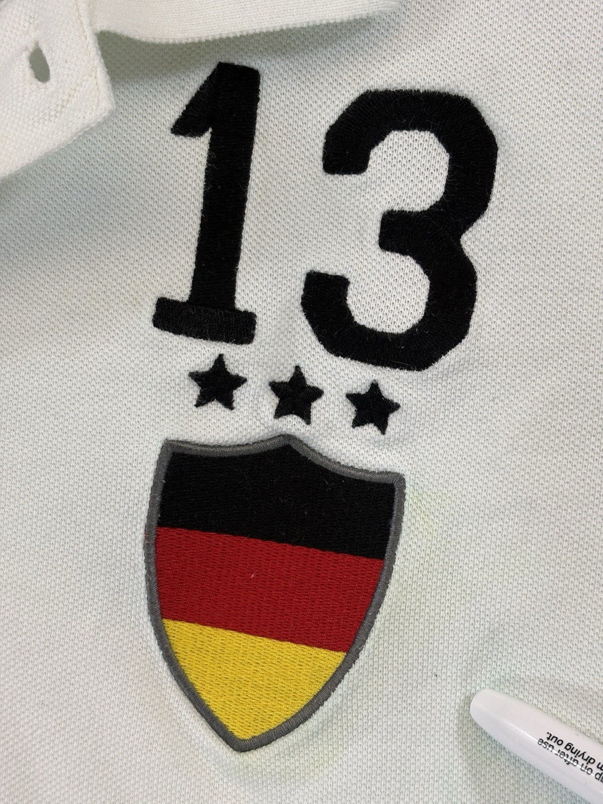 Vintage Roots 1973 Germany National Football Team White Polo Shirt mens XL