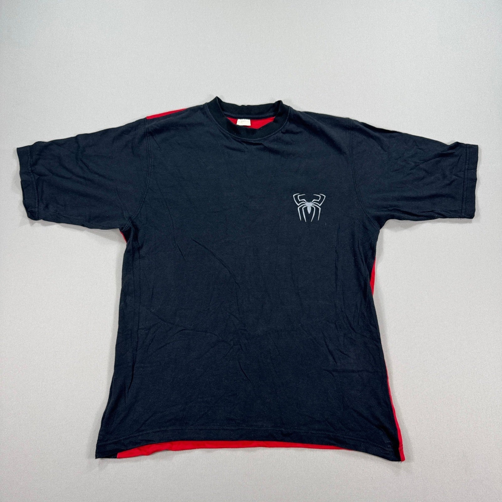 VTG Marvel Spider-Man 3 Movie Promo T-Shirt mens Medium Black Red Crewneck Y2K
