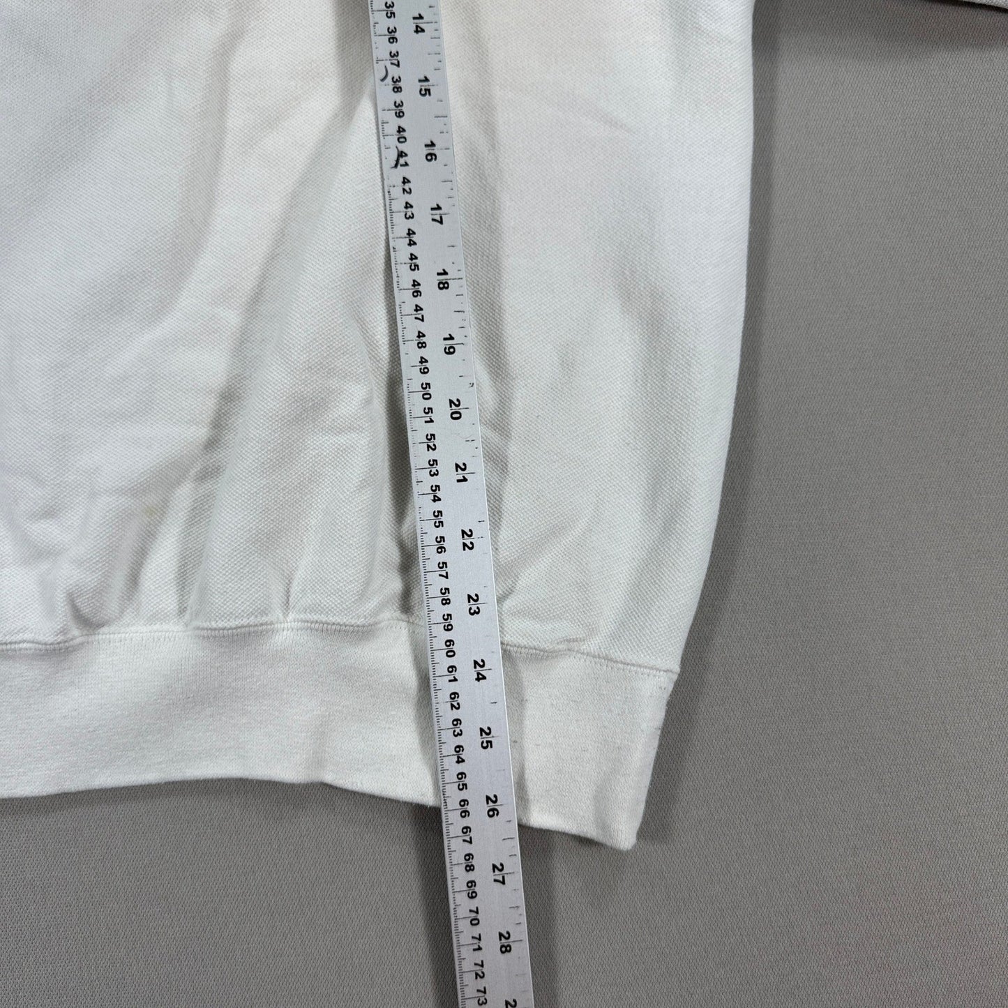 Vintage Jerzees Panama Canal Sweatshirt mens Large White Made in USA Crewneck