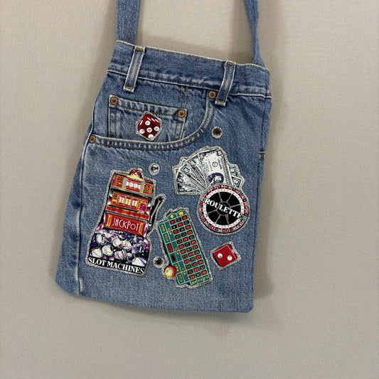 Vintage Levi's 550 Hand Crafted Las Vegas Jean Shoulder Womens Bag