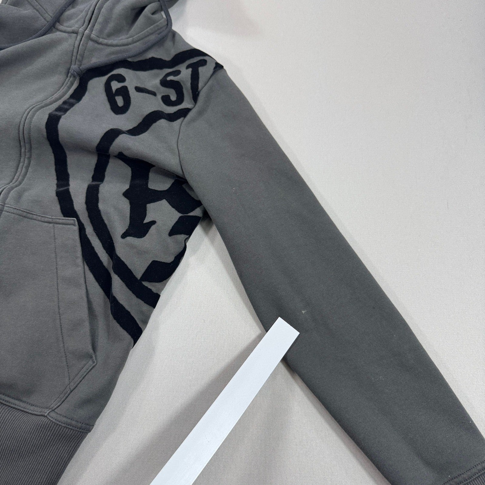 G-Star Raw Hoodie Men's Small Olive Green Full Zip Sweatshirt Graphic