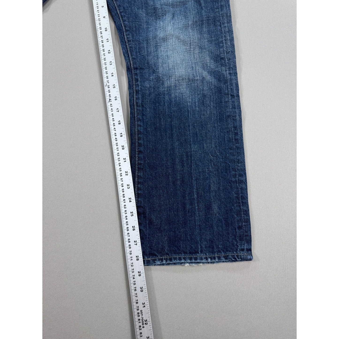 VTG Denim & Supply Ralph Lauren Jeans mens 36x30 Distressed Blue Denim USA Flag