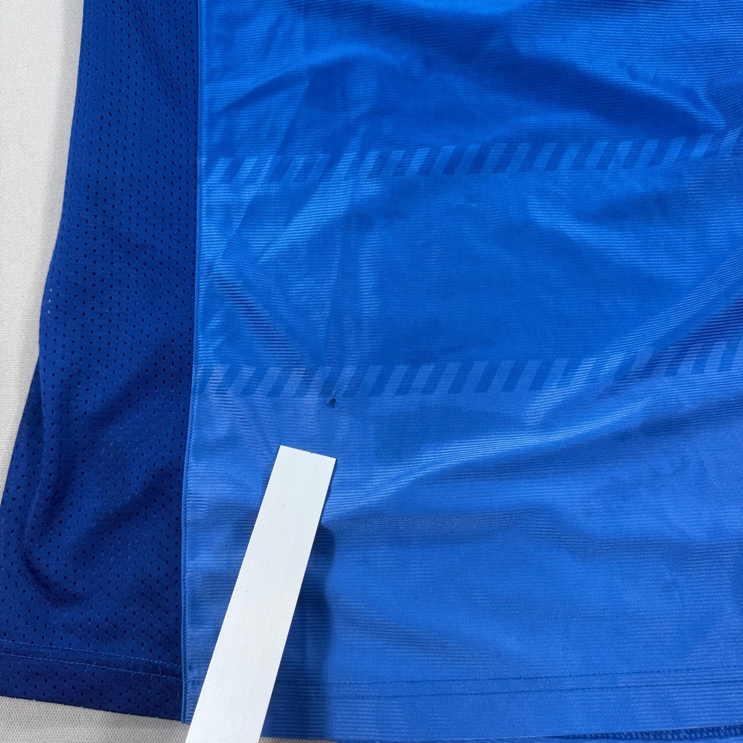 Vintage Nike Football Jersey #9 mens Medium Blue Soccer Training Shirt Mesh