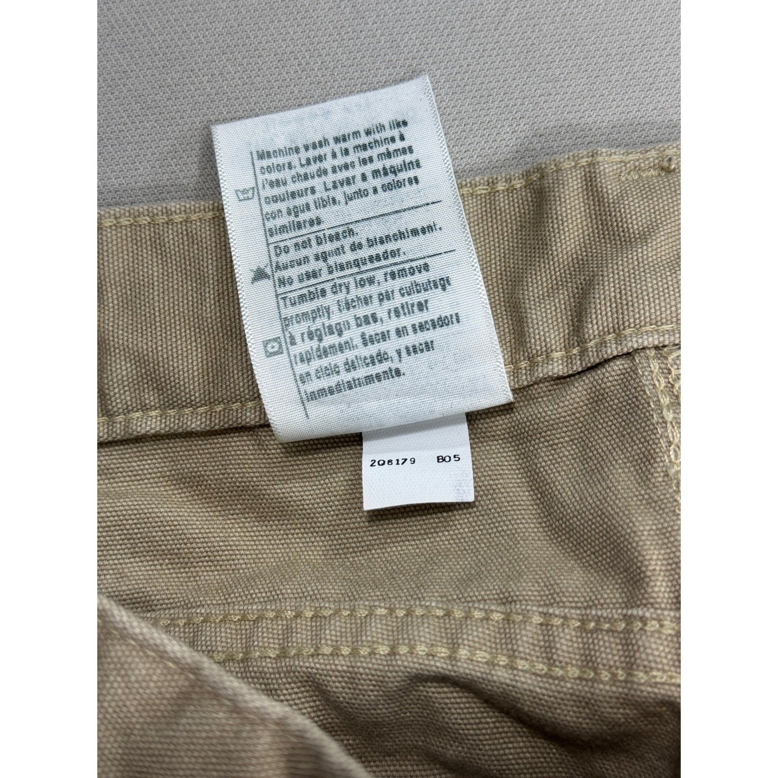 Carhartt Carpenter Pants Tan Workwear Utility Jeans mens 32x30 Beige Loose Fit