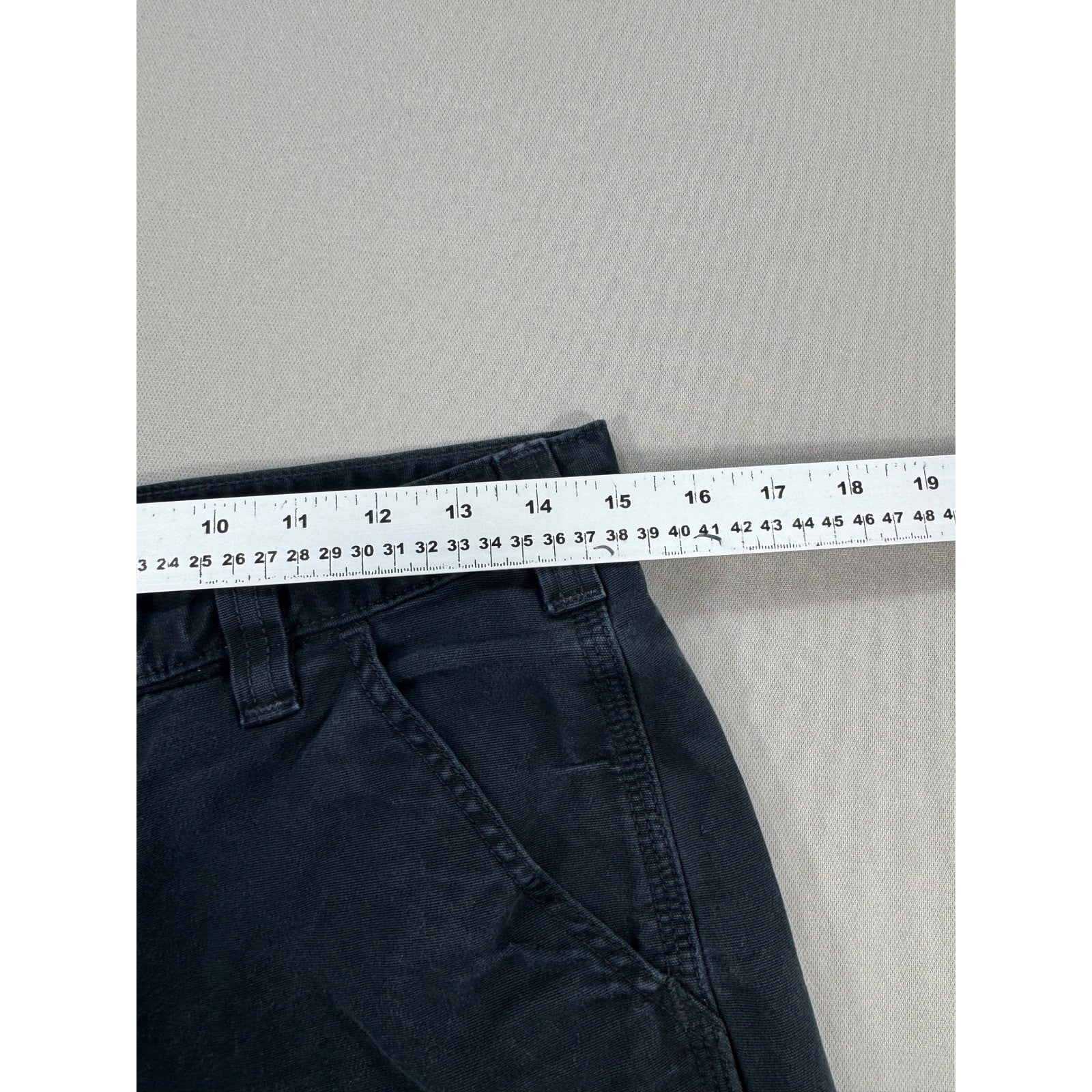 Carhartt 102291 Carpenter Pants Rugged Flex Relaxed Fit mens 31x32 Black Canvas