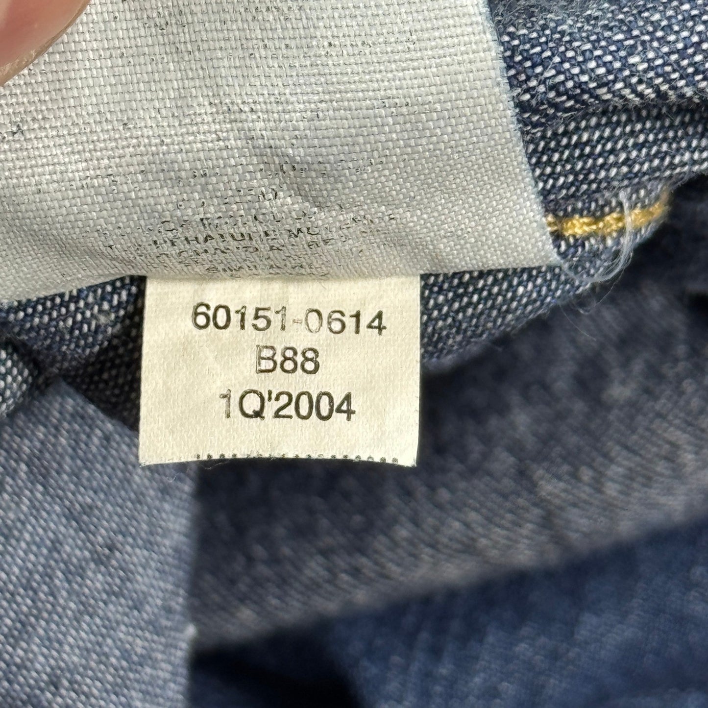 Levi's Denim Shirt Barstow Standard Fit mens Medium Dark Wash Button Down Y2K