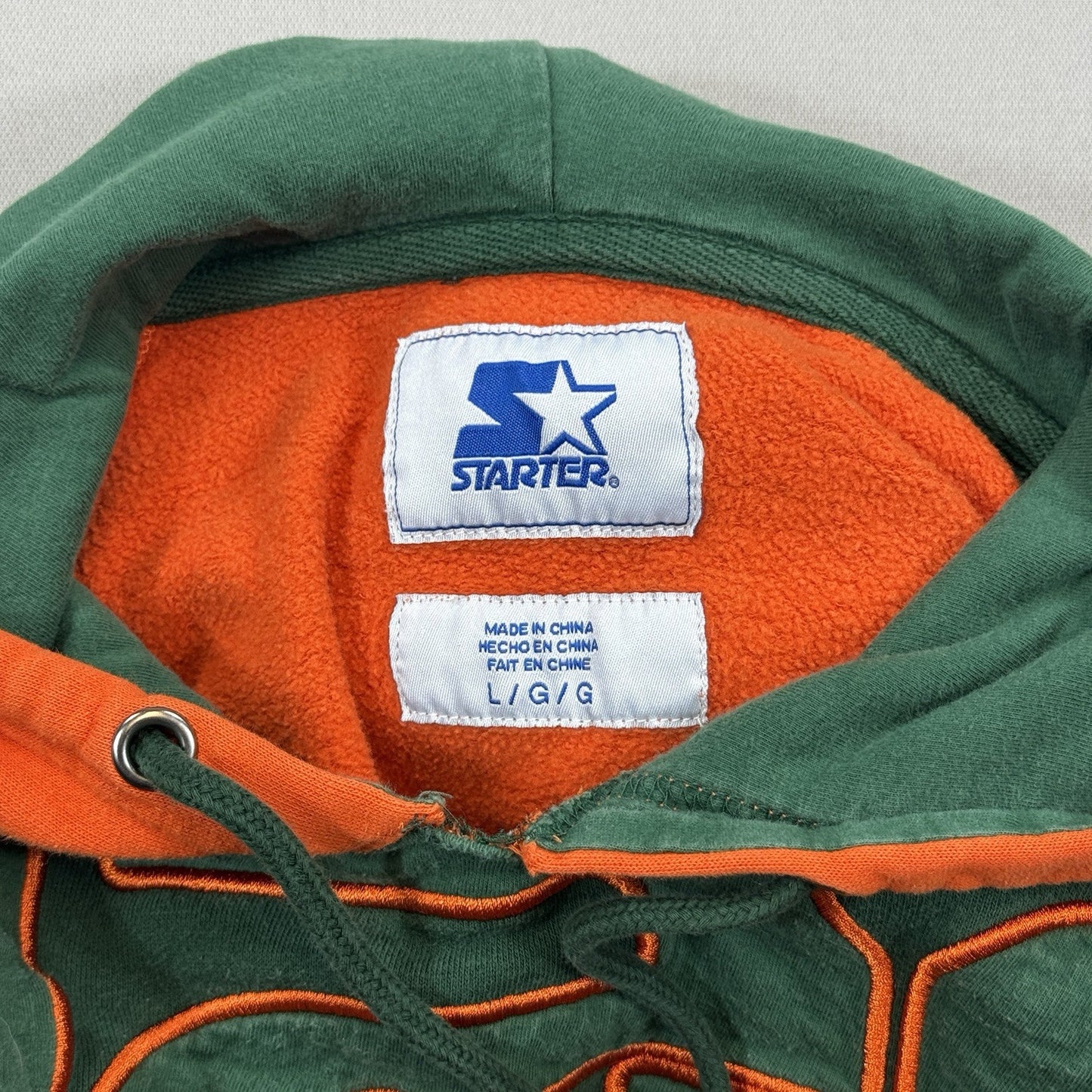 Miami Hurricanes Starter Sebastian The Ibis Sweatshirt Embroidered - Men’s Large