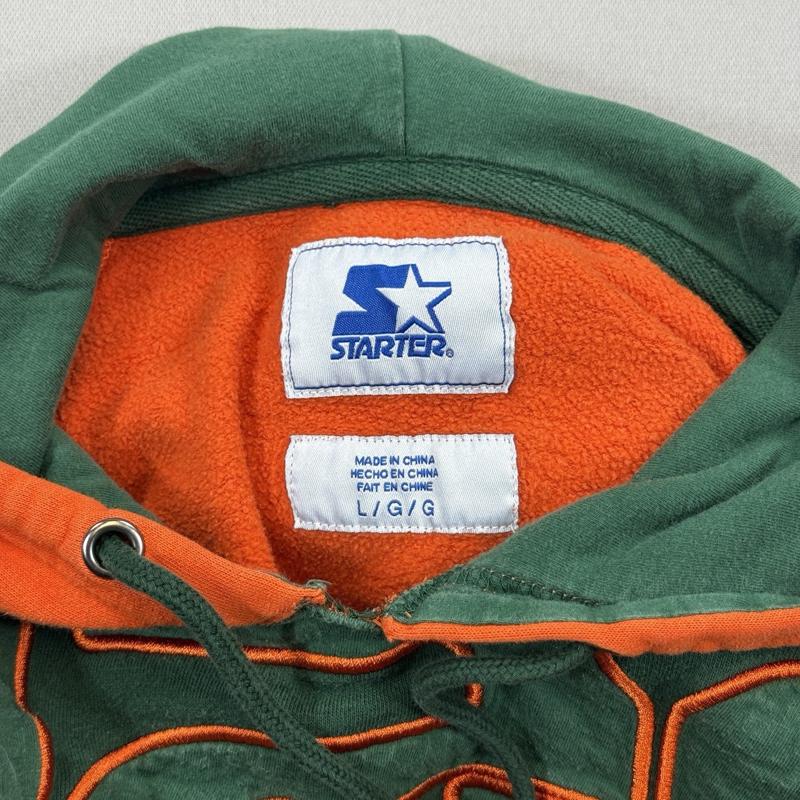 Miami Hurricanes Starter Sebastian The Ibis Sweatshirt Embroidered - Men’s Large