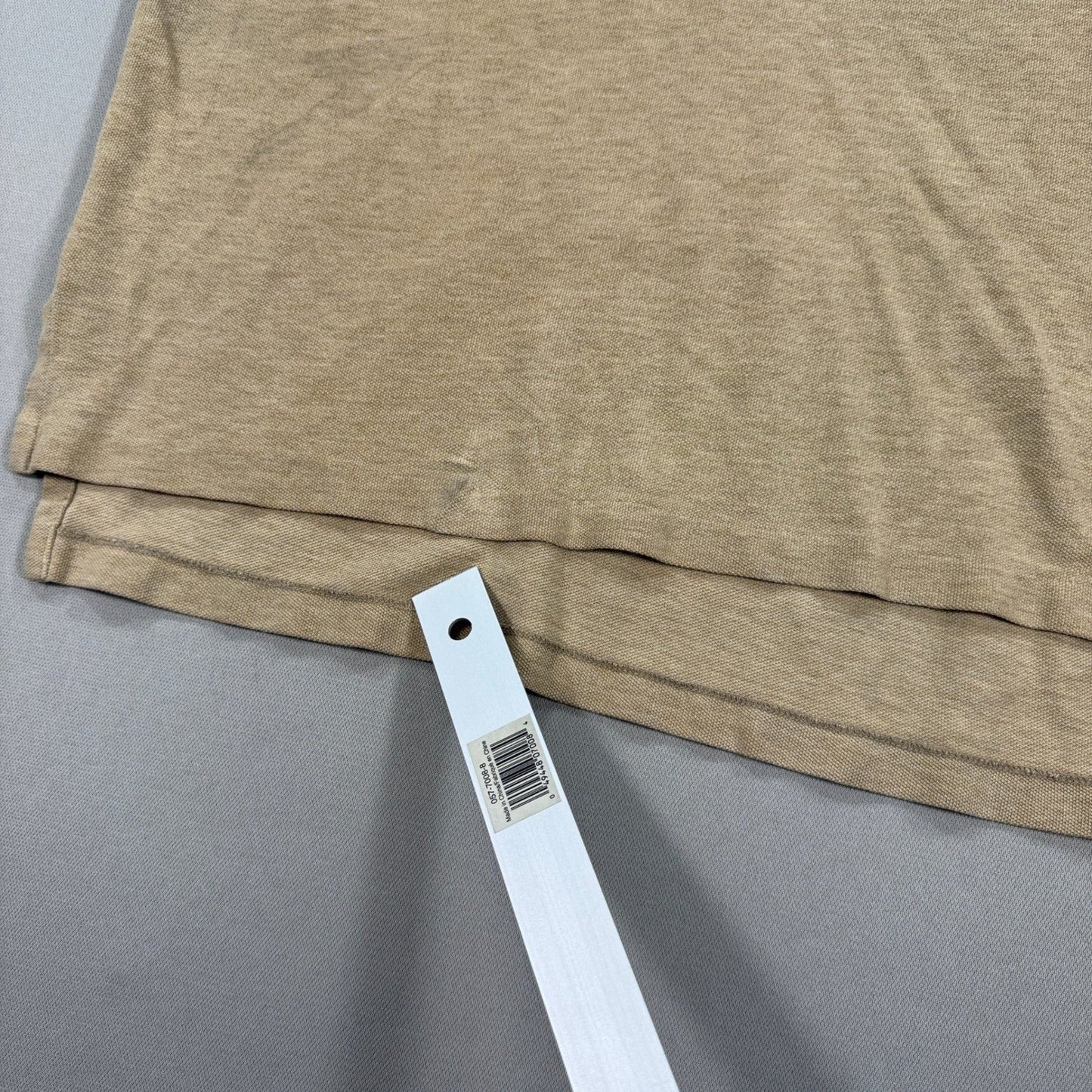 Polo Ralph Lauren Polo Shirt mens XL Beige Classic Fit Short Sleeve Small Pony