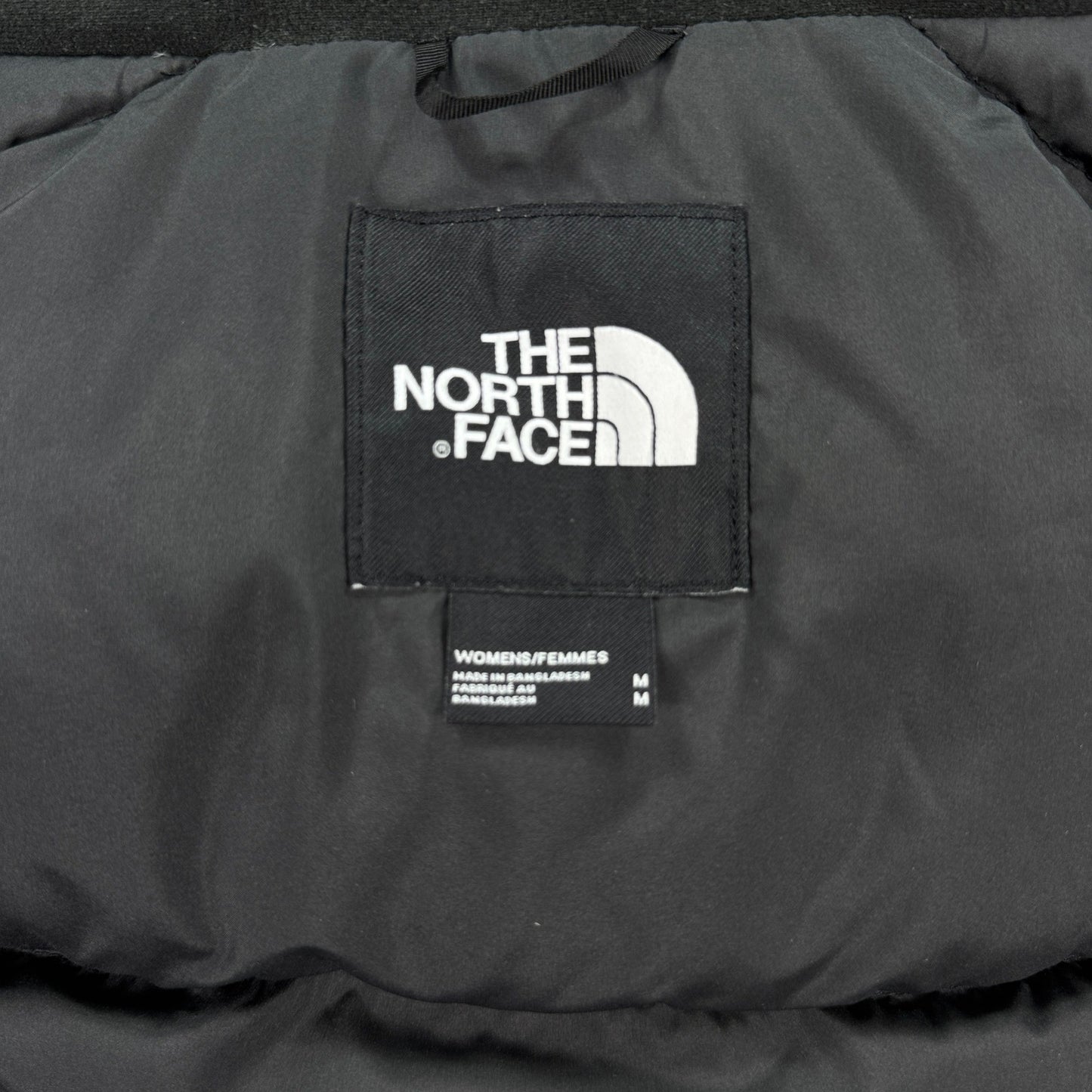 The North Face Puffer Jacket Women's Medium Black Full Zip Removable Hood Parka