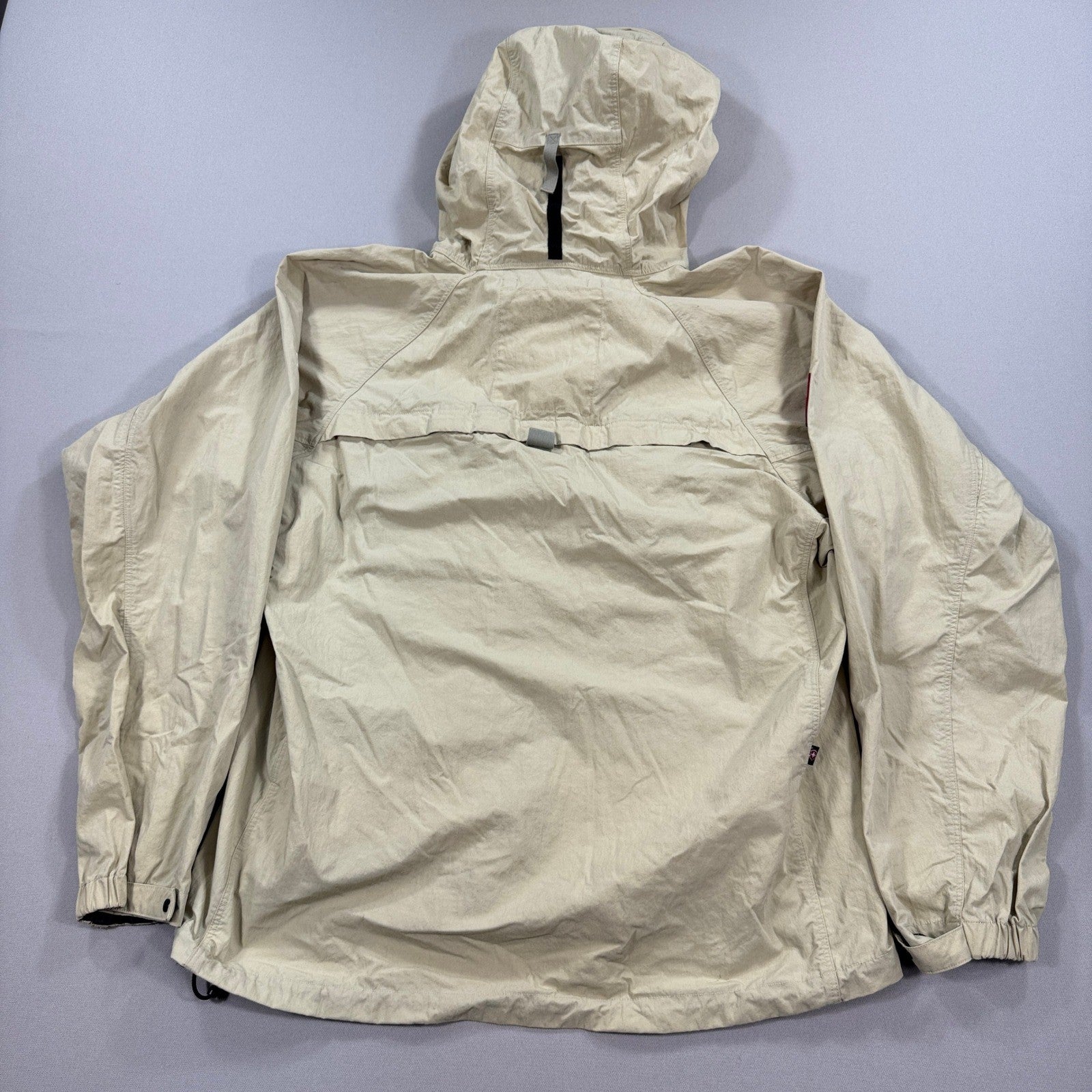 Victorinox Mens Full Zip Hooded Jacket Beige Swiss Army Coat Outdoor Medium