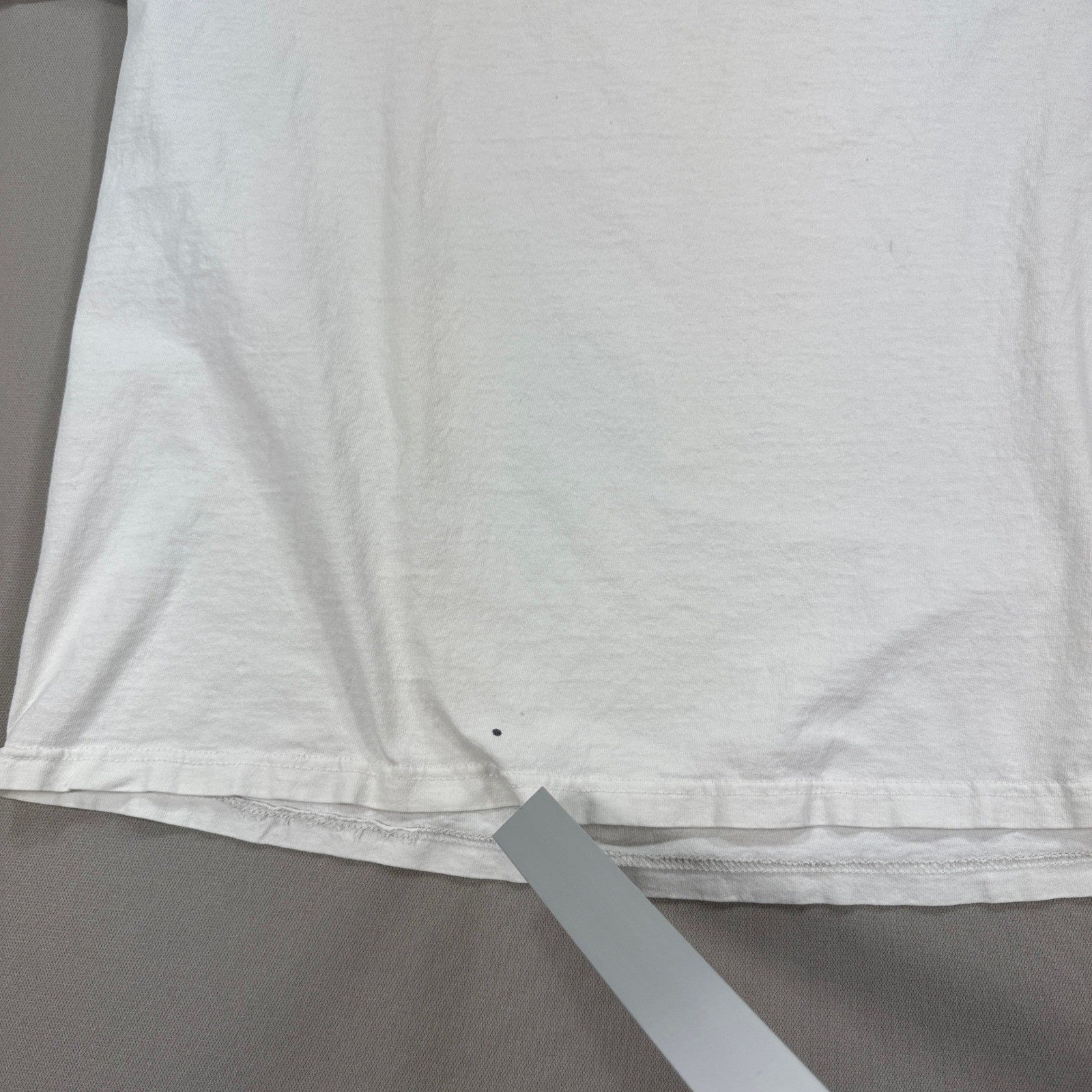 Vintage Nike Essentials T-Shirt mens 2XL White Spell Out Center Swoosh Canada