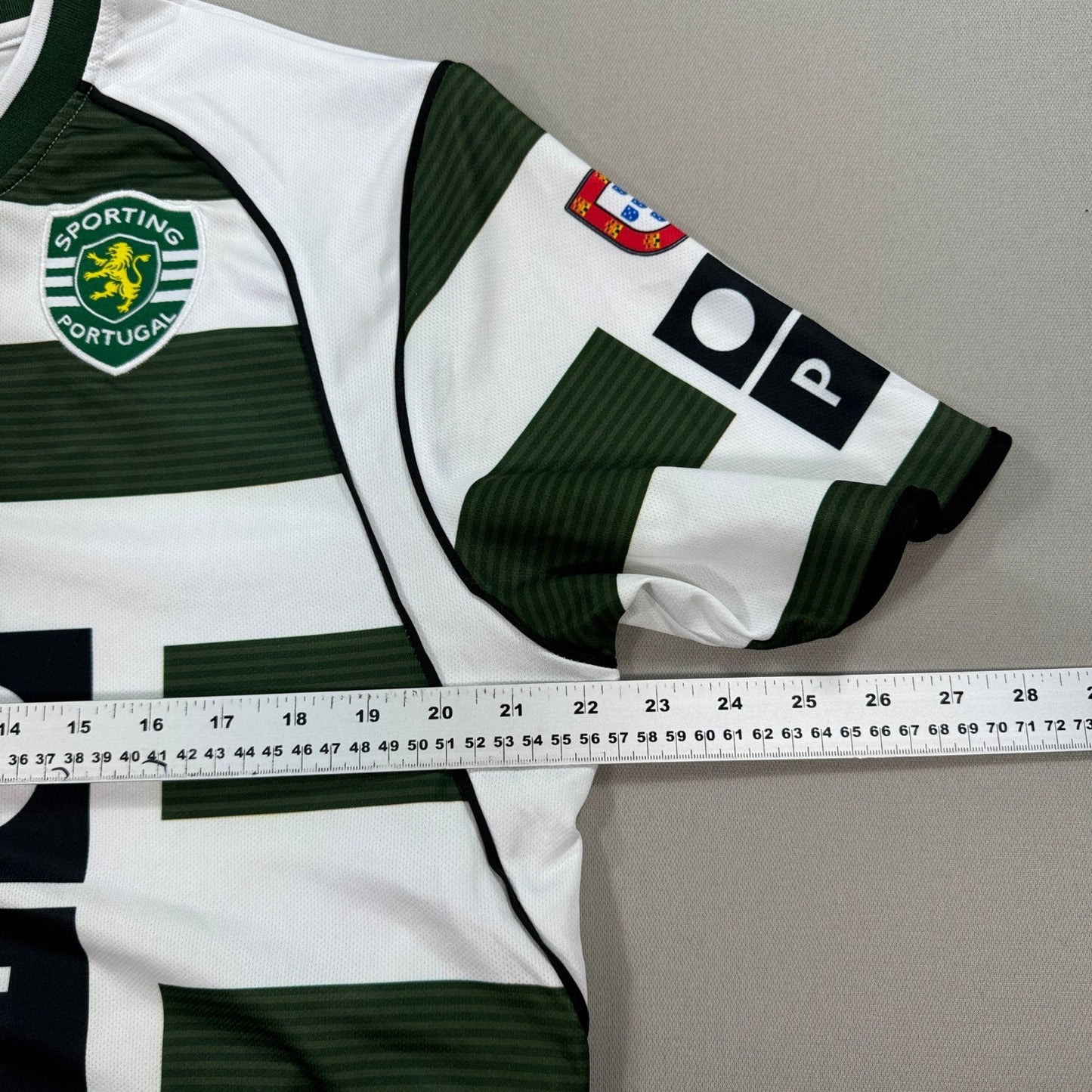 Sporting Portugal mens XL Gilbertson Jersey Reebok Football Soccer Green White