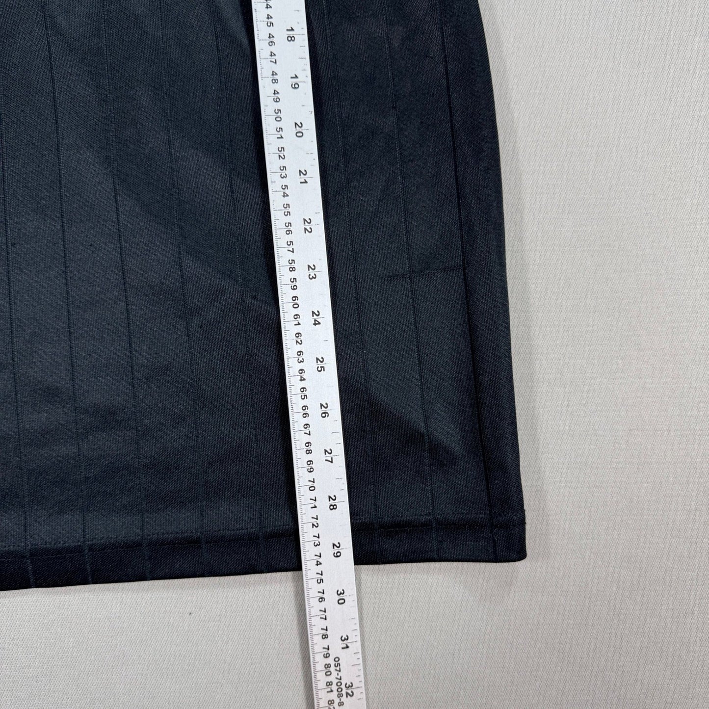 Vintage Adidas Golf Polo Shirt Men's Small Black Pinstripe Short Sleeve Trefoil