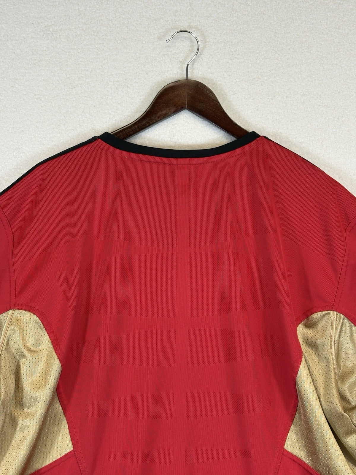 Adidas All Blacks New Zealand Rugby Training Red Jersey Climacool Mens 3XL