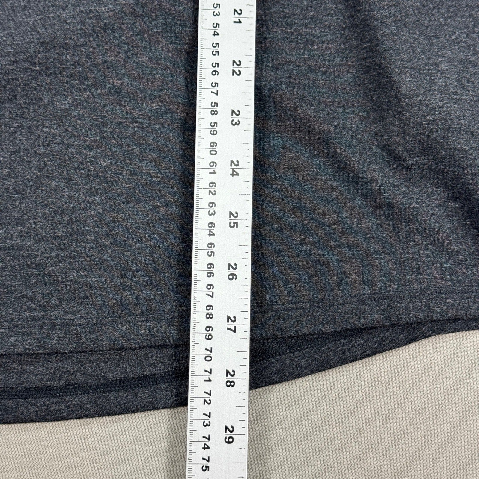 NWT Under Armour Threadborne 3/4 Sleeve Top mens Large Heather Black T-Shirt