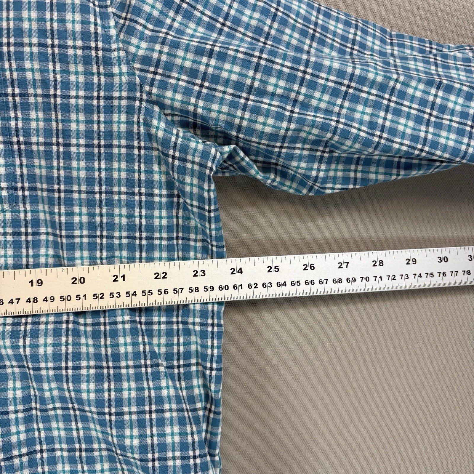 LL Bean Kennebunk Sport Shirt Mens Large Check Button Down Wrinkle Free