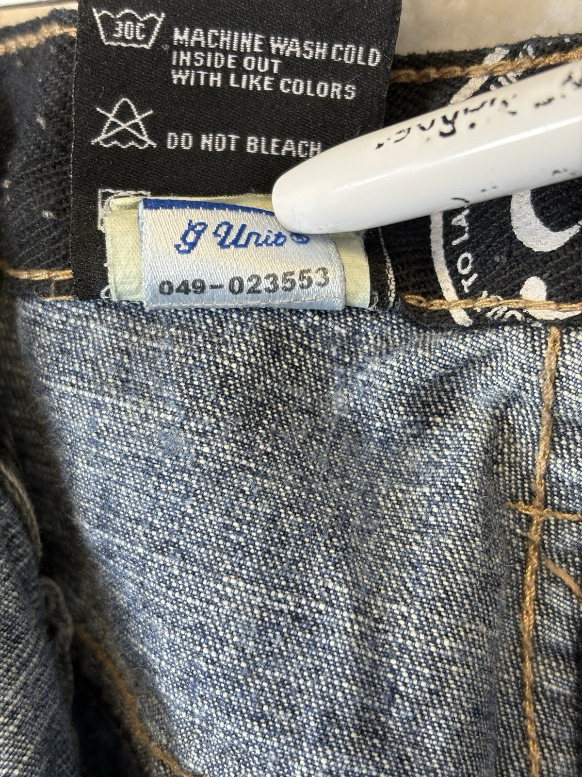 Vintage G-Unit Heavyweight Baggy Blue Denim Jeans Medium Wash Mens Size 40