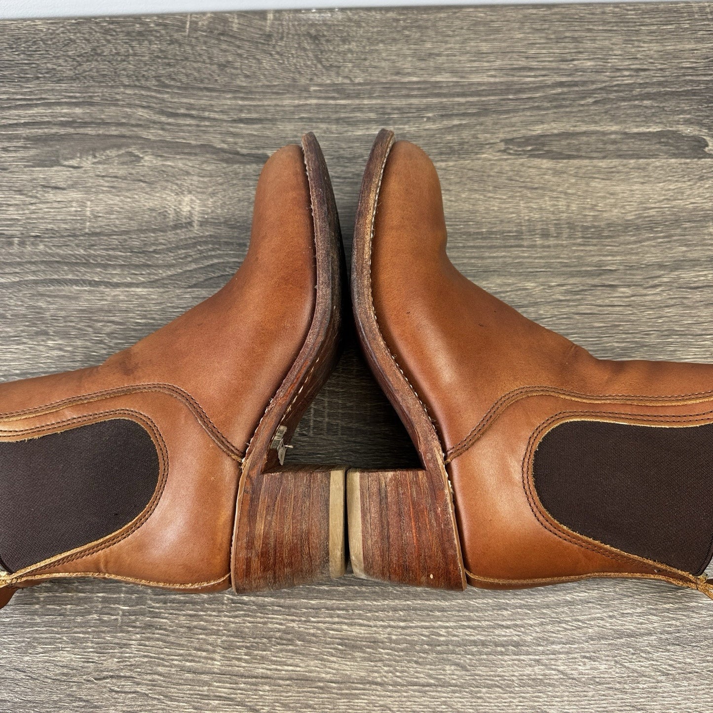 Red Wing Harriet Boots Womens 7.5B Pecan Boundary Brown Leather Heeled Ankle