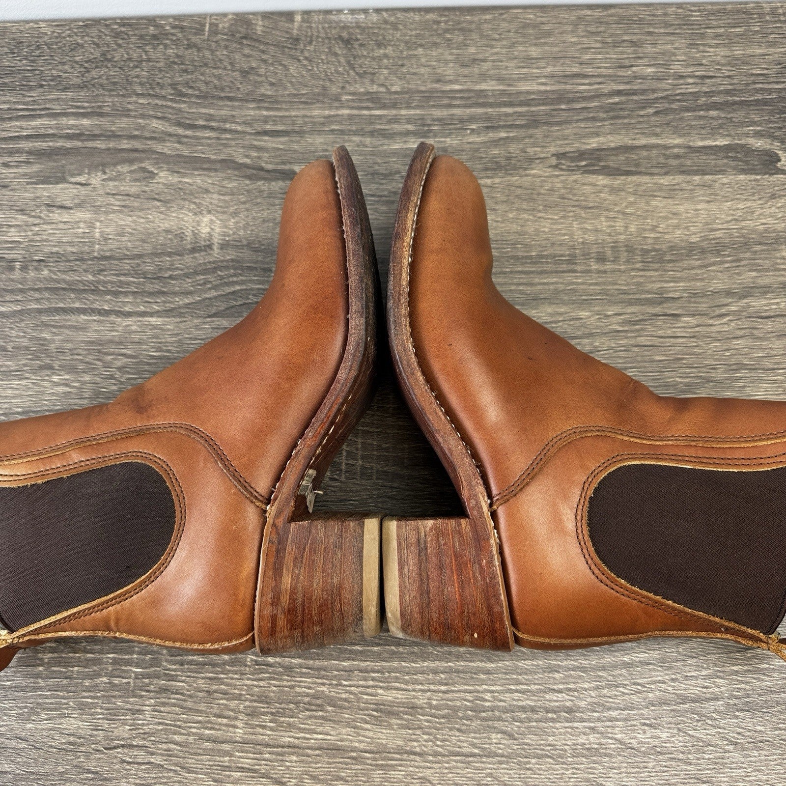 Red Wing Harriet Boots Womens 7.5B Pecan Boundary Brown Leather Heeled Ankle