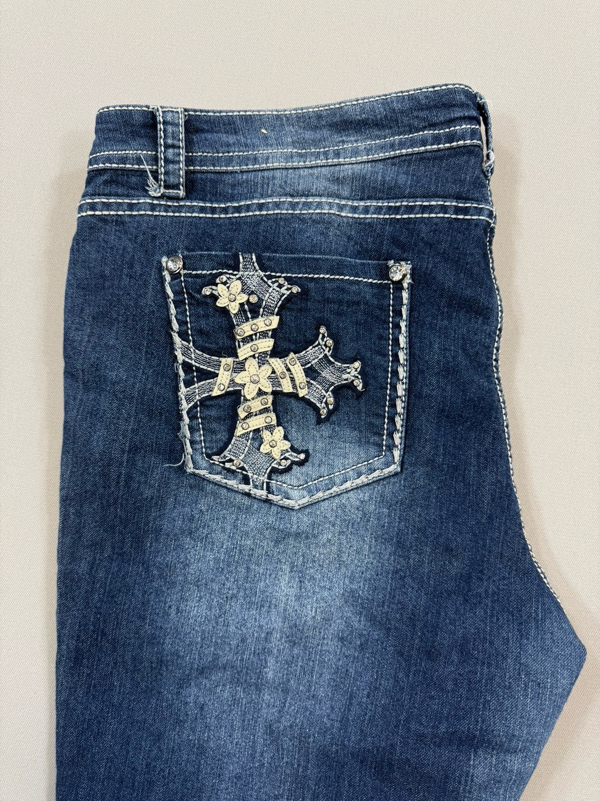 Suko Jeans Bootcut Womens Size 10 Blue Denim Pants Straight Leg Relaxed Fit