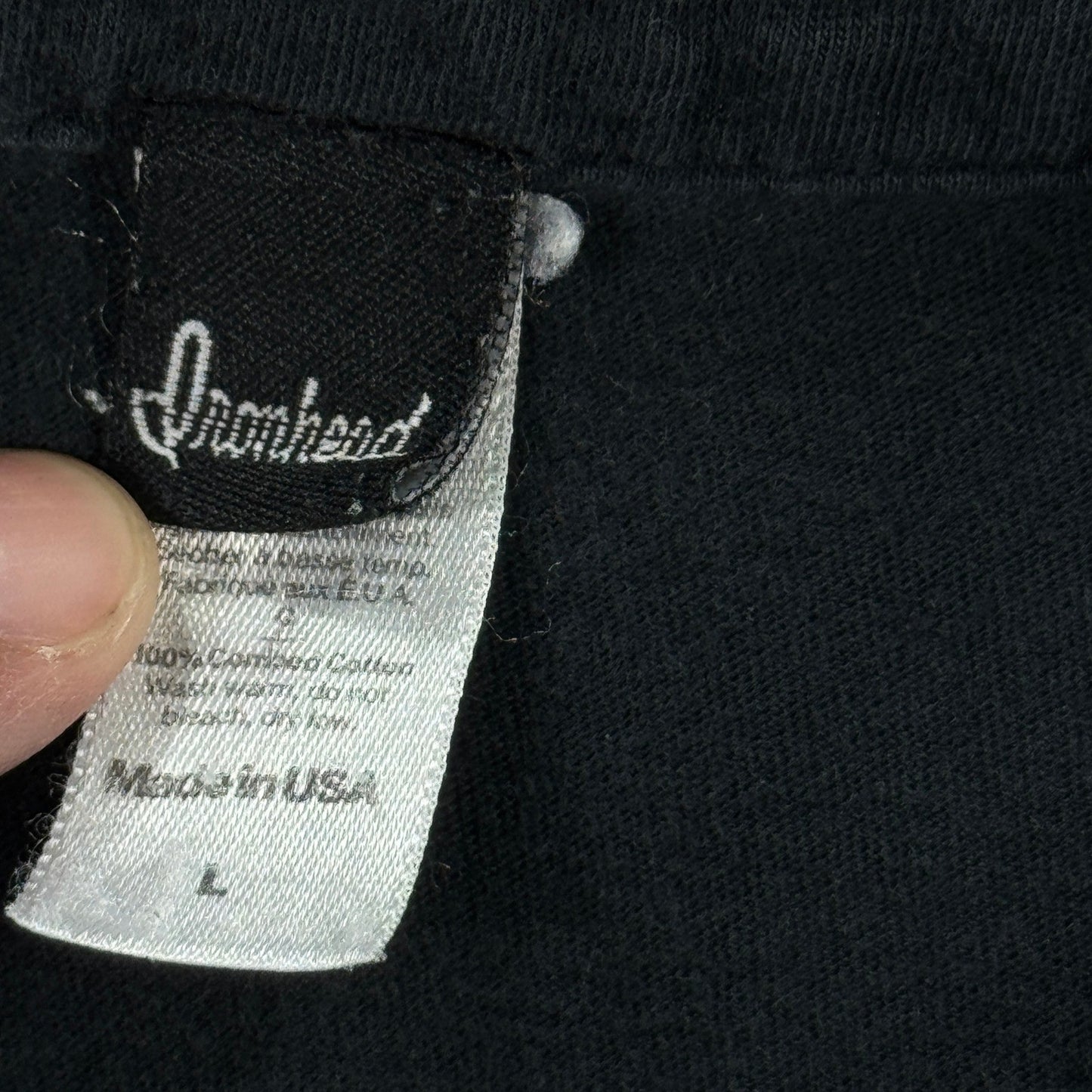 Ironhead Rat Rod Custom Parts Polo Shirt Mens Large Black Regular Fit Cotton USA