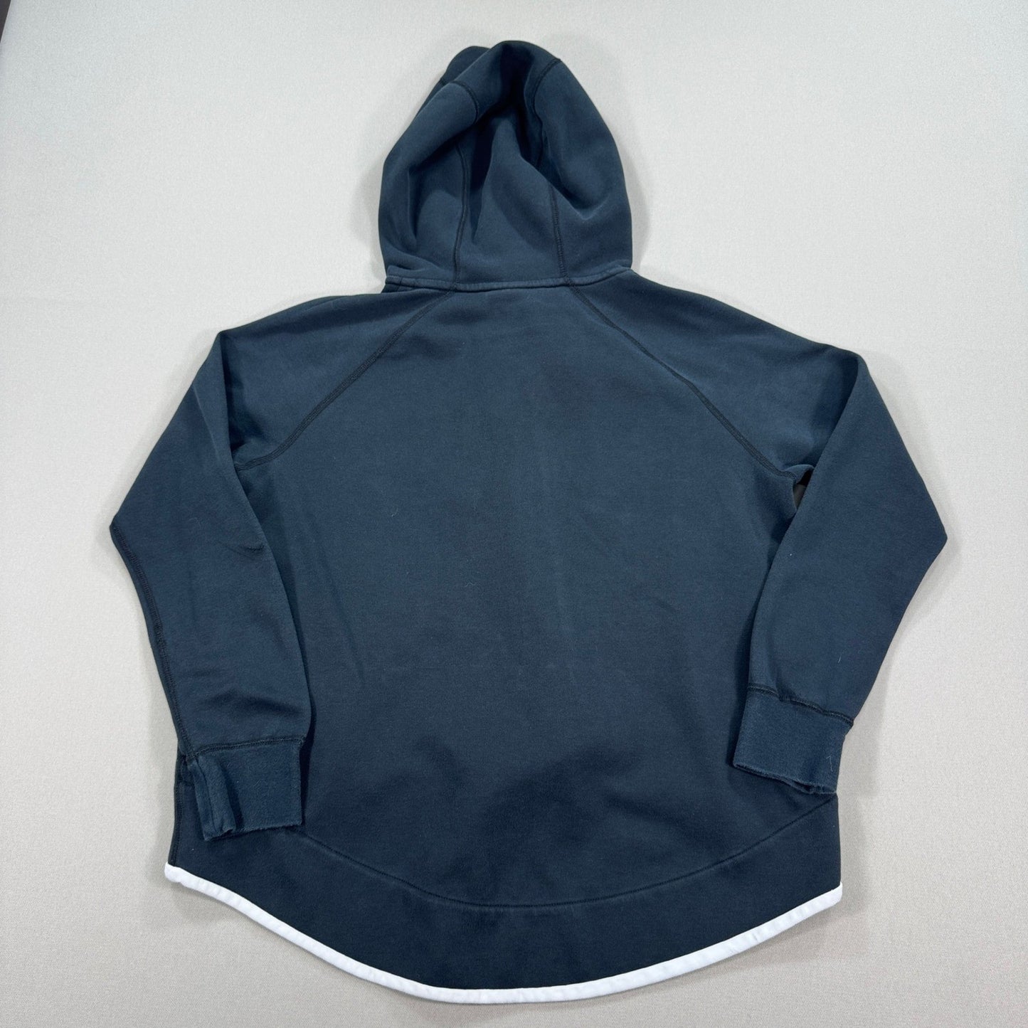 Nike Sportswear Hoodie Jacket Womens Medium Black Full Zip Hooded Asymetrical