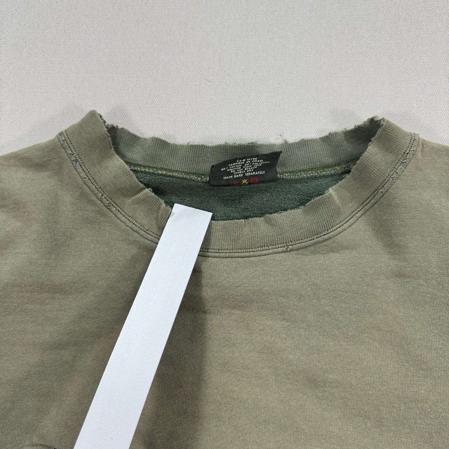 Vintage Timberland Sweatshirt mens XL Olive Green Crewneck Pullover Thrashed