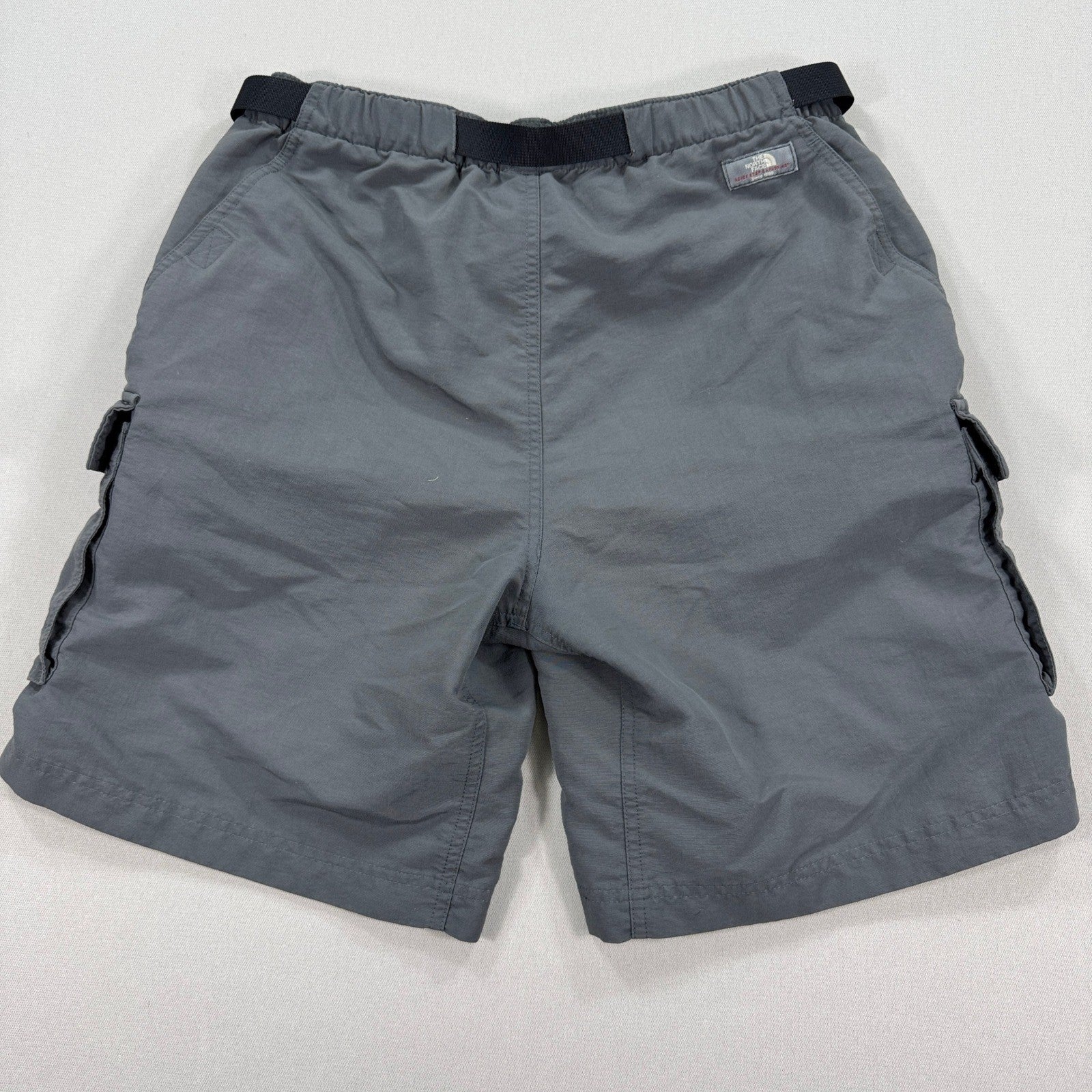 The North Face Cargo Shorts Belted mens Medium Gray Relaxed