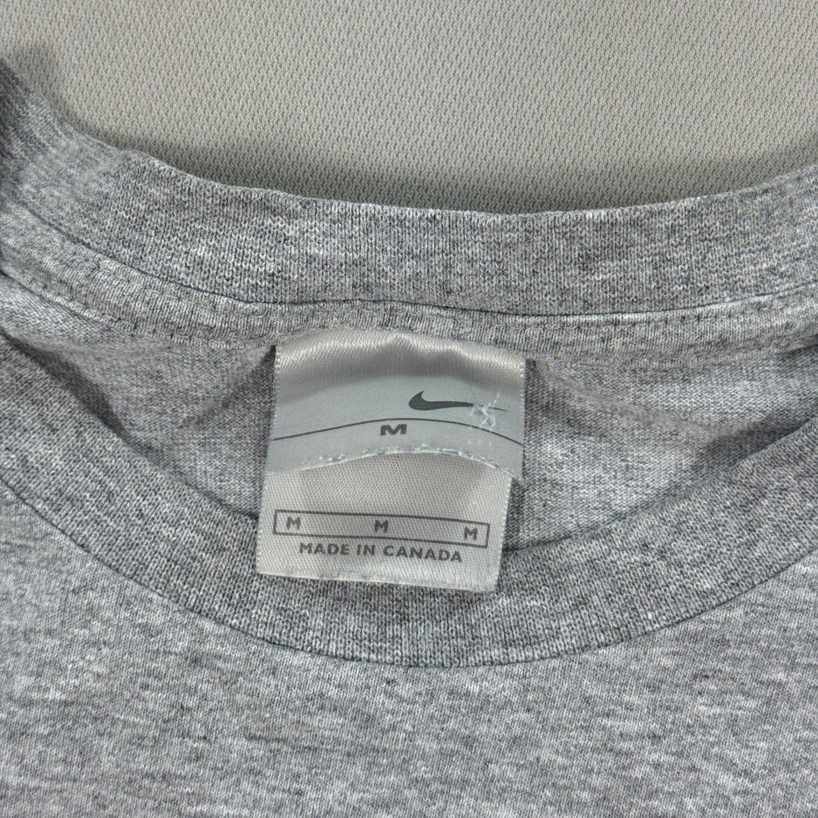 Vintage Nike There Is No Finish Line T-Shirt Mens Medium Gray Made In Canada Y2K