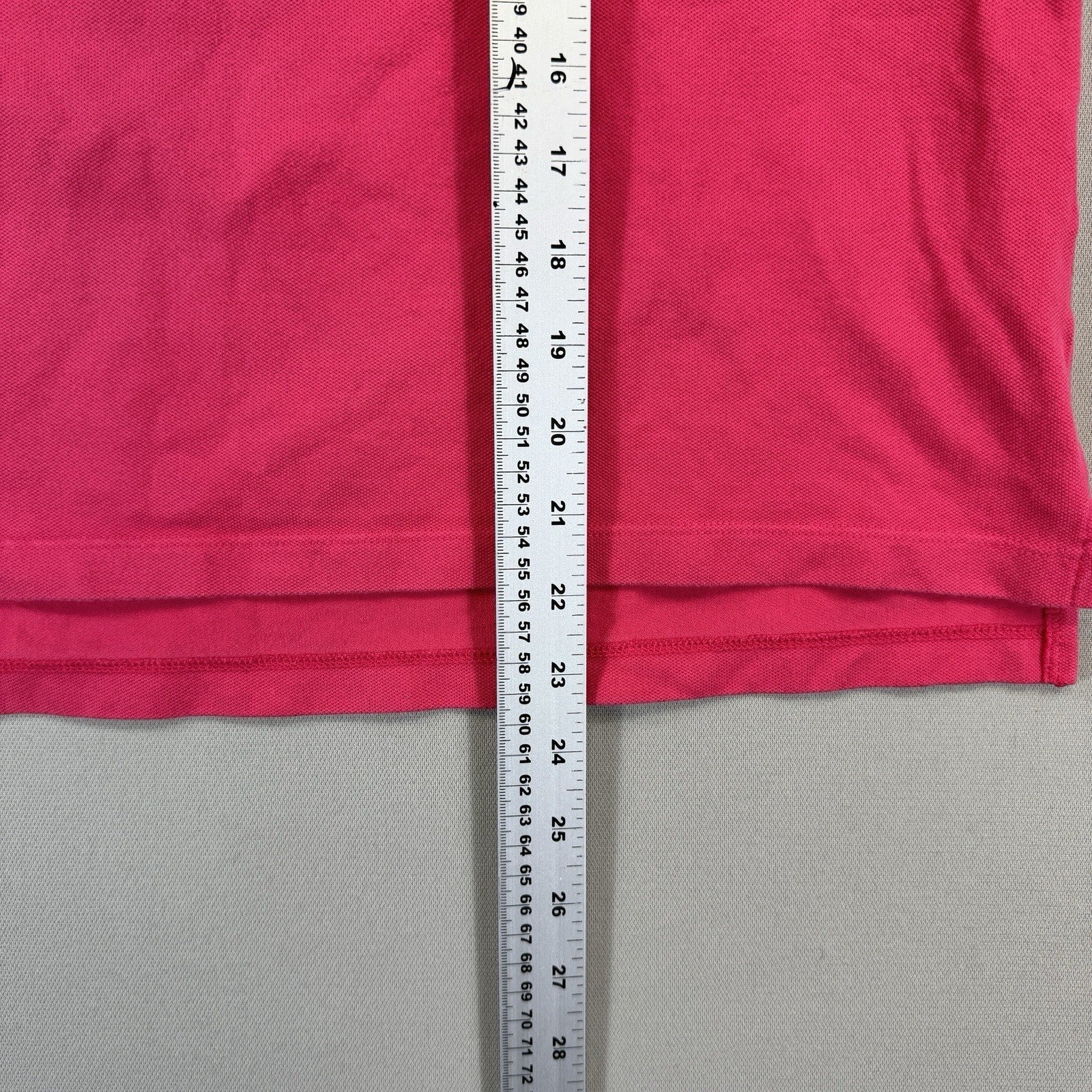 Lacoste Slim Fit Mini Cotton Piqué Polo Womens Size 42 Pink Shirt Stretch