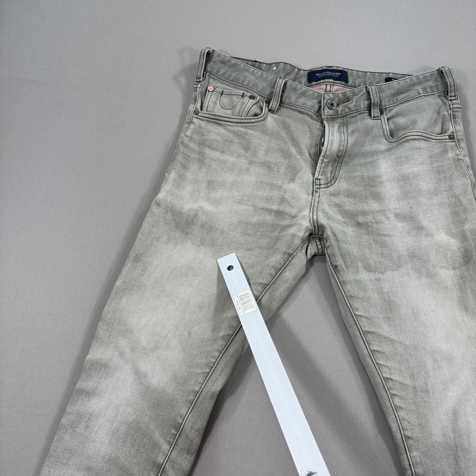 3x Scotch & Soda Jeans Skinny Fit Stretch Denim mens 32x32 Gray Blue Beige