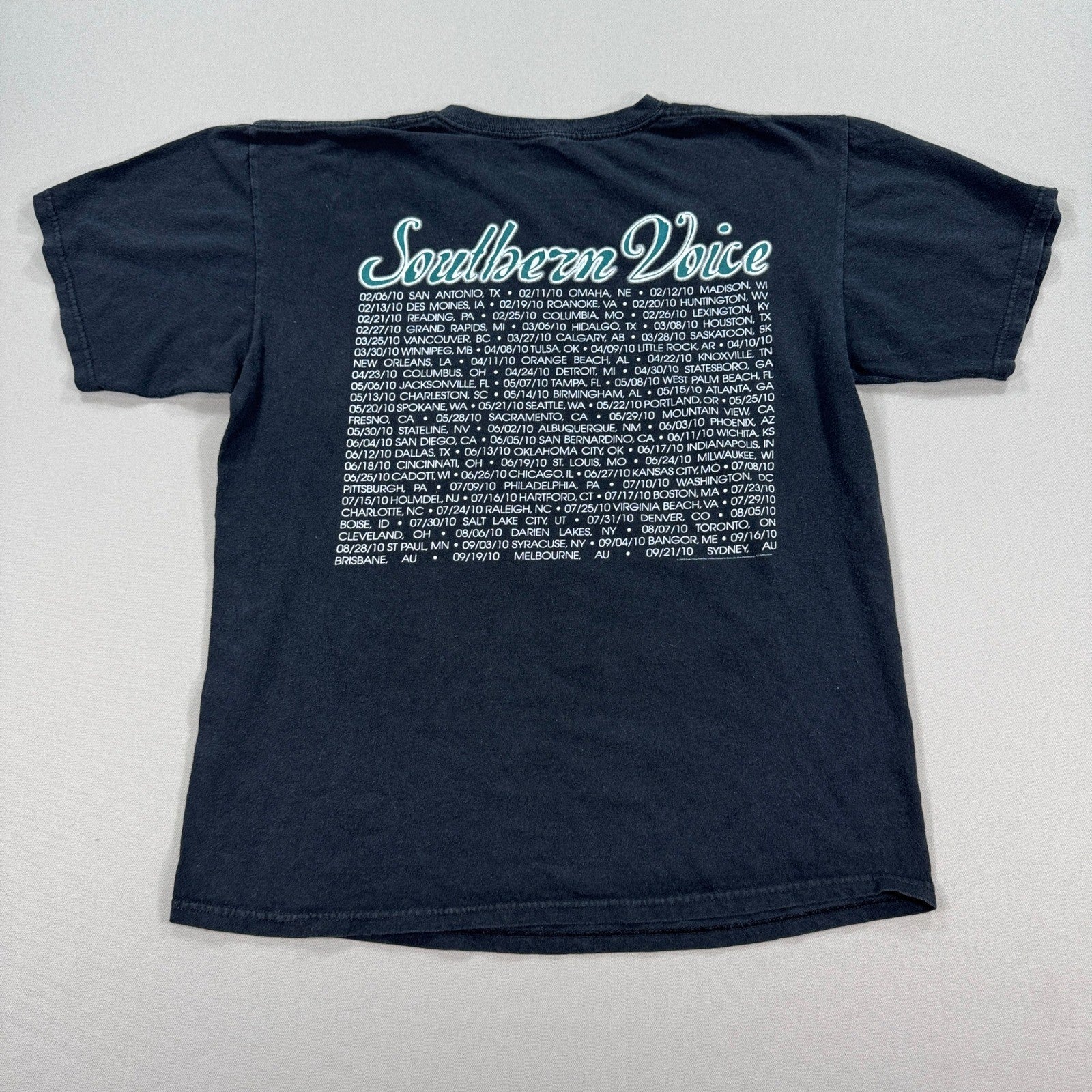 Vintage Tim McGraw Southern Voice Concert T-Shirt Mens Large Black Graphic Print