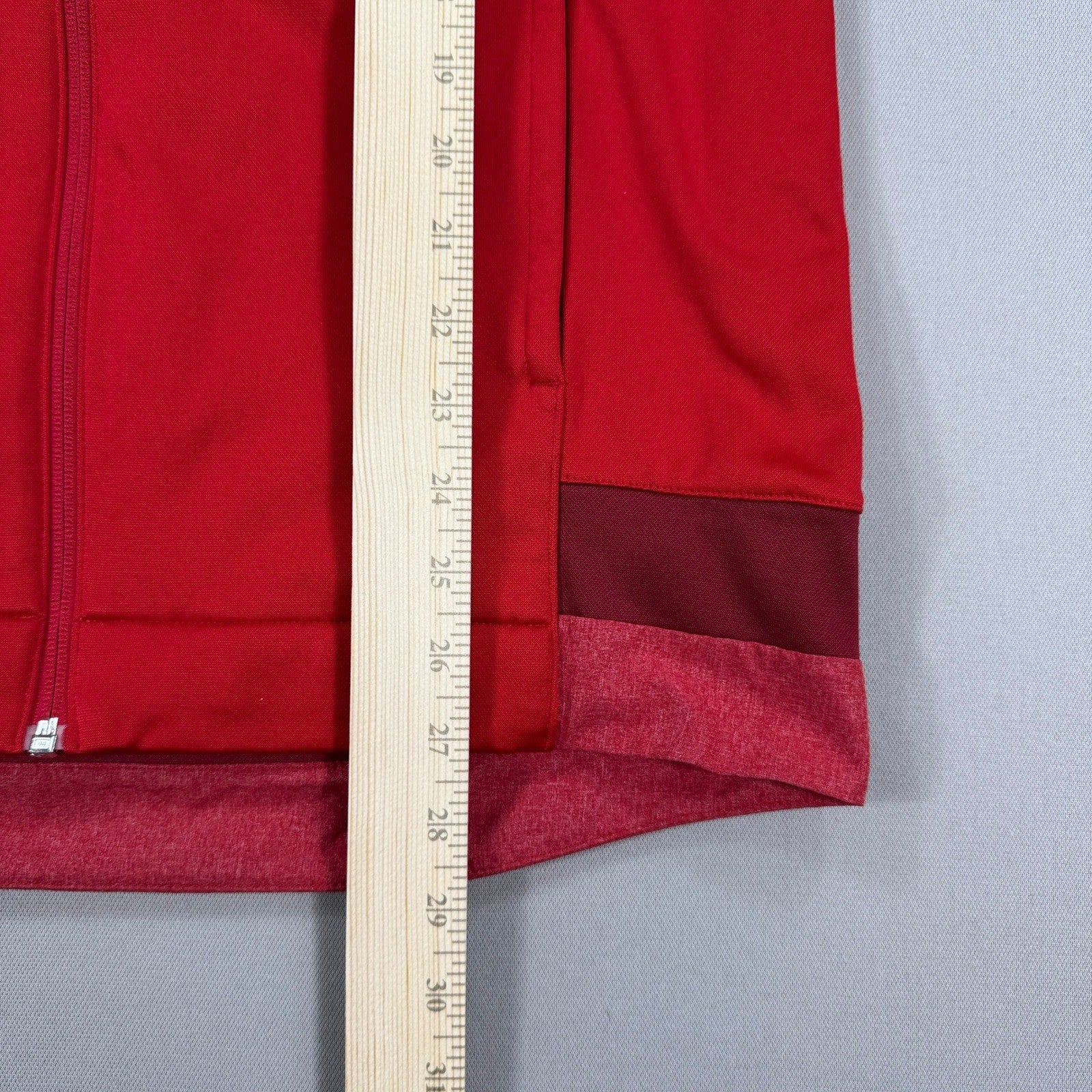 Adidas FC Bayern Munich Track Jacket Red Full Zip Embroidered Soccer Mens Size M