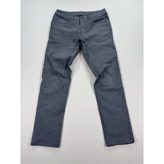 Lululemon Pants Mens 32 Gray Heather ABC Classic Fit Canvas LM5A91S