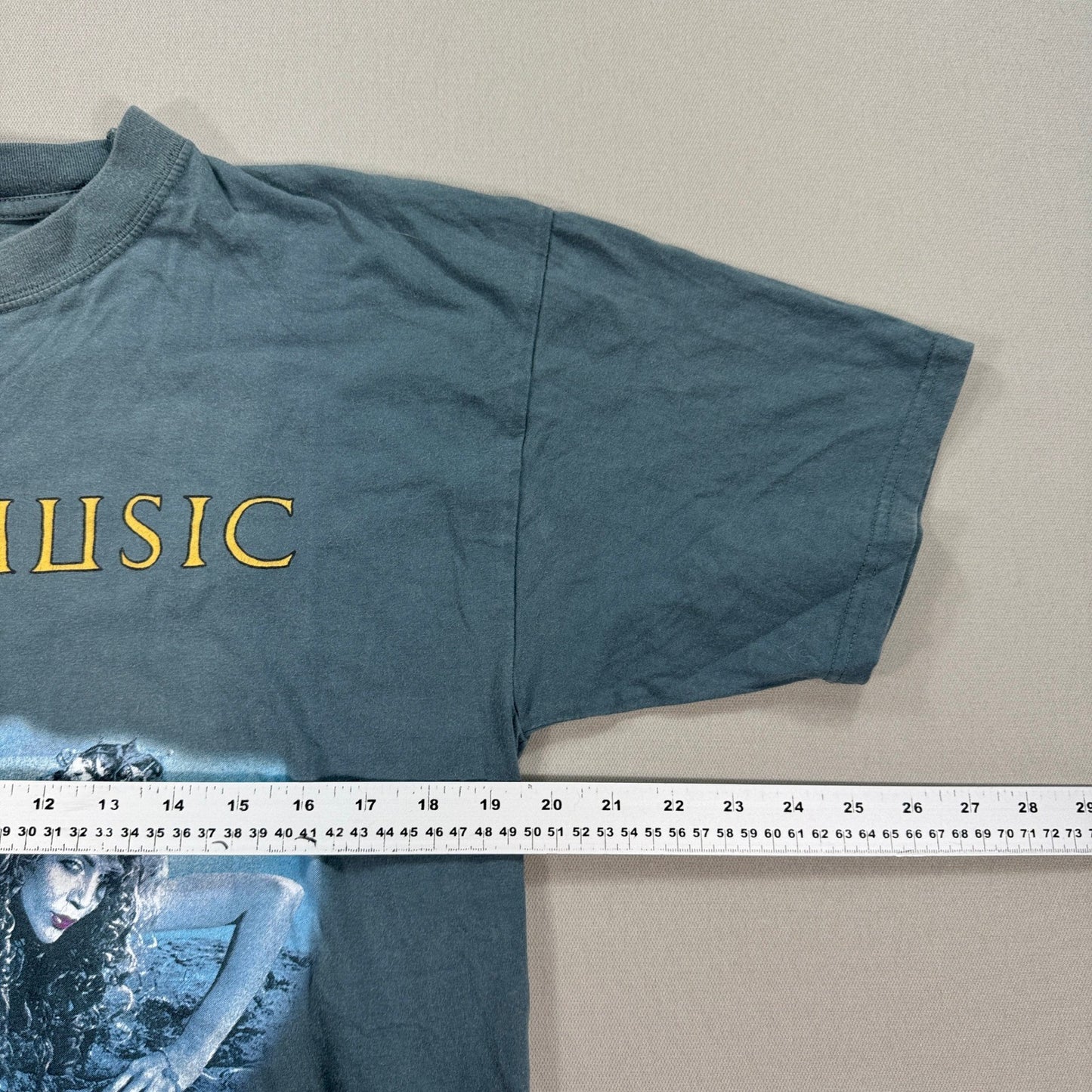 Vintage Roxy Music Siren T-Shirt 1975 Men's Large Dark Teal Graphic Tee 90s