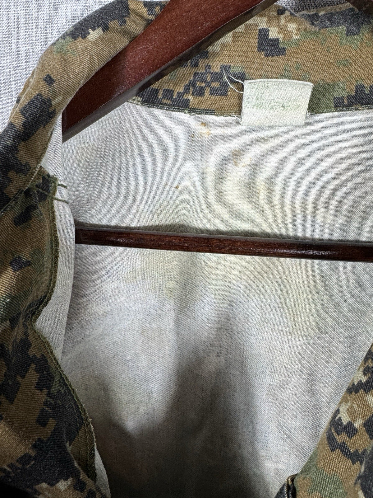 Vintage Canadian Military Digital Camo Combat Jacket Button Up Men’s Unknown Siz