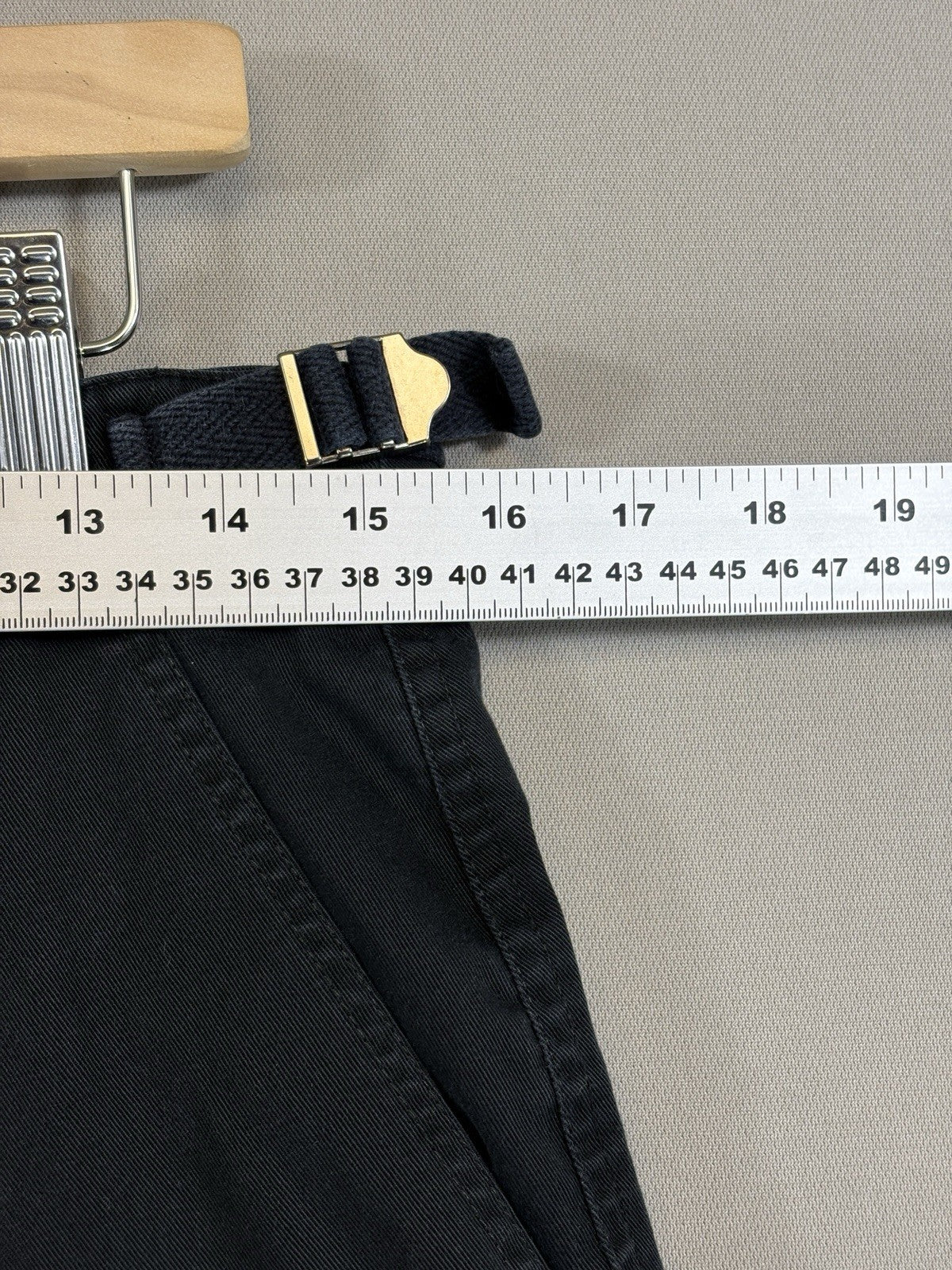 Empyre Pants Cargo mens 28 Relaxed Fit Straight Black Pants Adjustable Waist