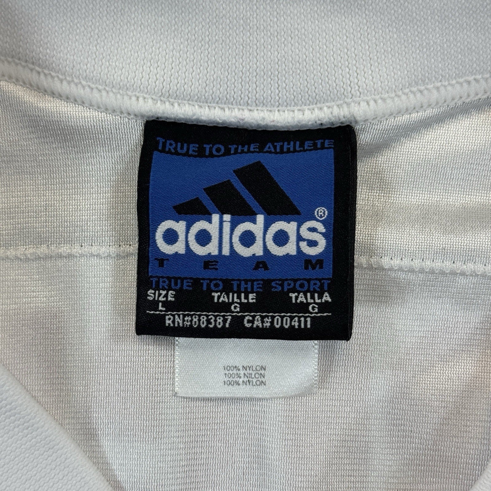 Vintage 90s Adidas Jerry Rice SF 49ers Jersey mens Large White Made In Canada