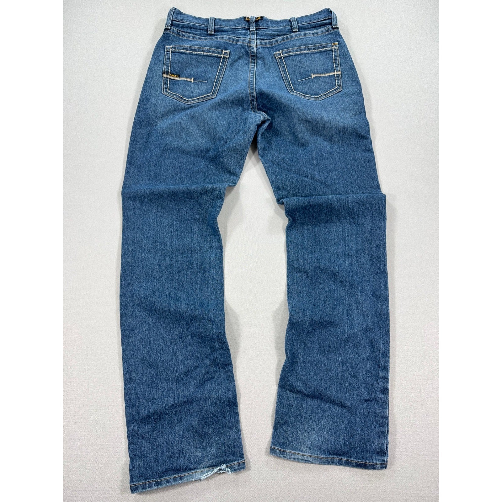 Ariat Rebar M5 Jeans DuraStretch Edge Stackable Straight Leg mens Blue Denim