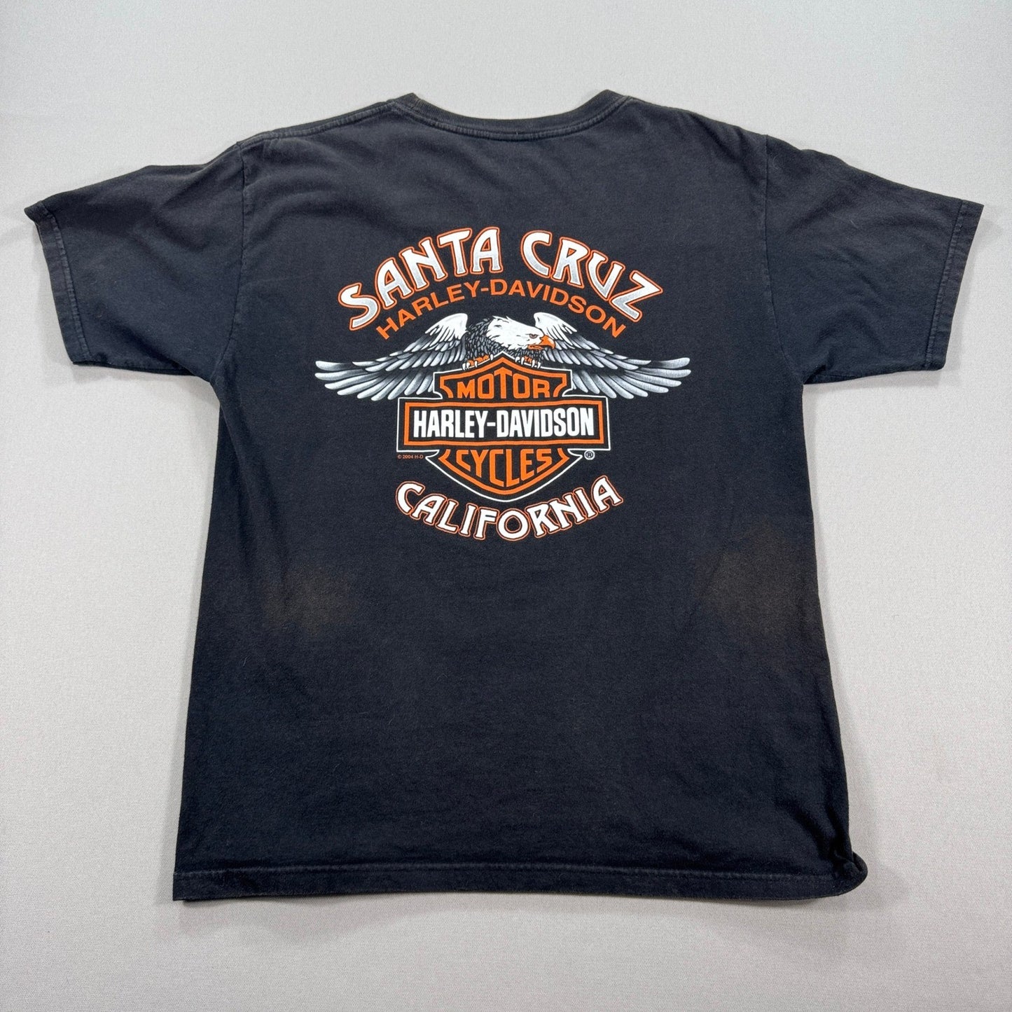 Vintage Harley Davidson T-Shirt Santa Cruz California Live To Ride mens Large