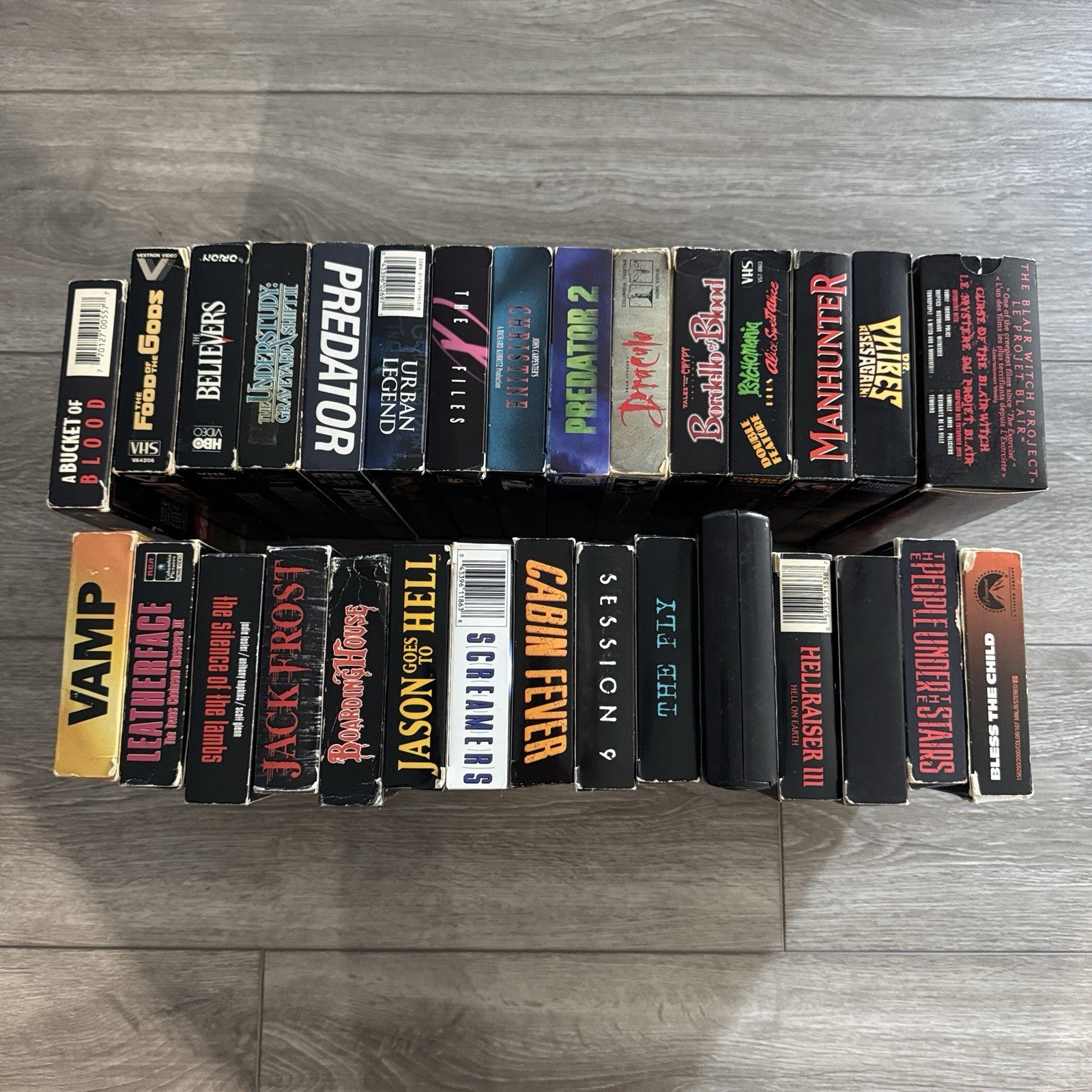 Horror VHS classics Lot Of 30 With Many Grails - Boarding House Jason And More