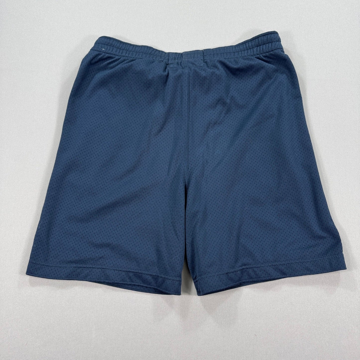 Vintage Abercrombie & Fitch Mesh Shorts Mens 32 Navy Blue Spell Out Drawstring