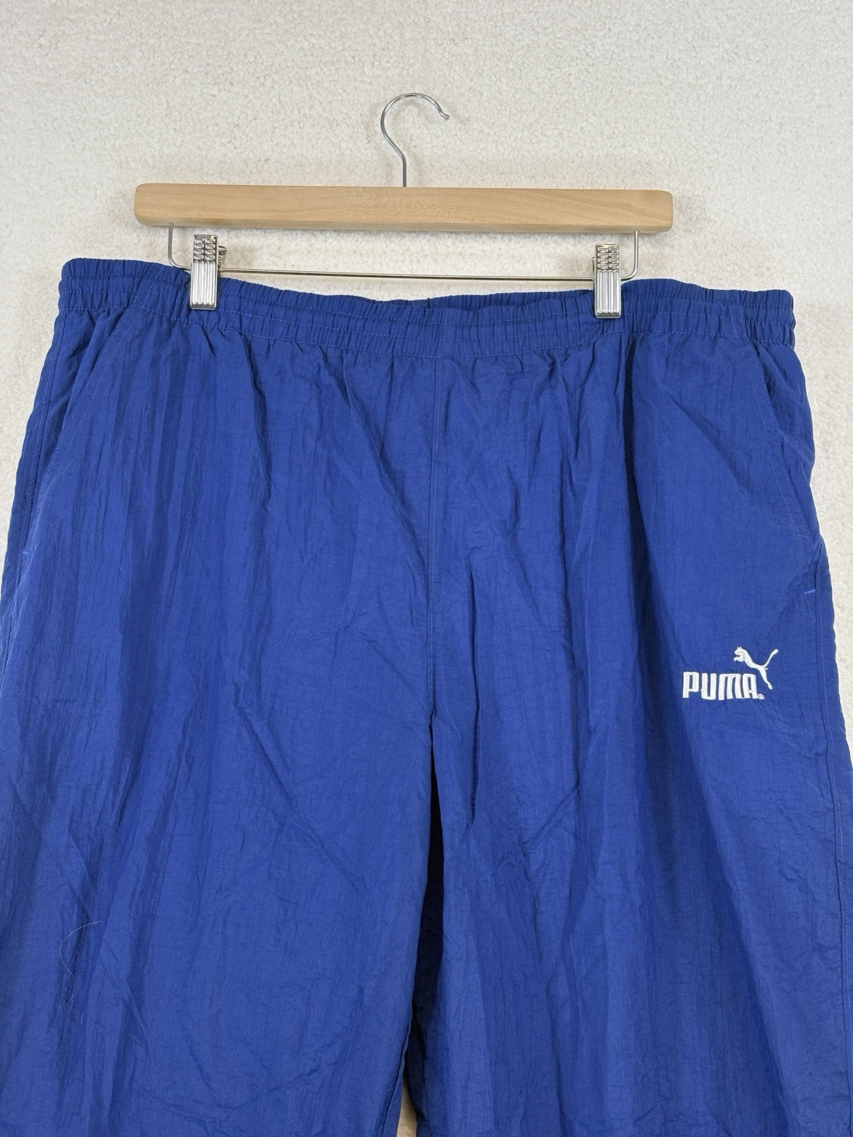 Puma Brand New Windbreaker Pants Mens Large Blue Track Sweatpants Y2K Athletic