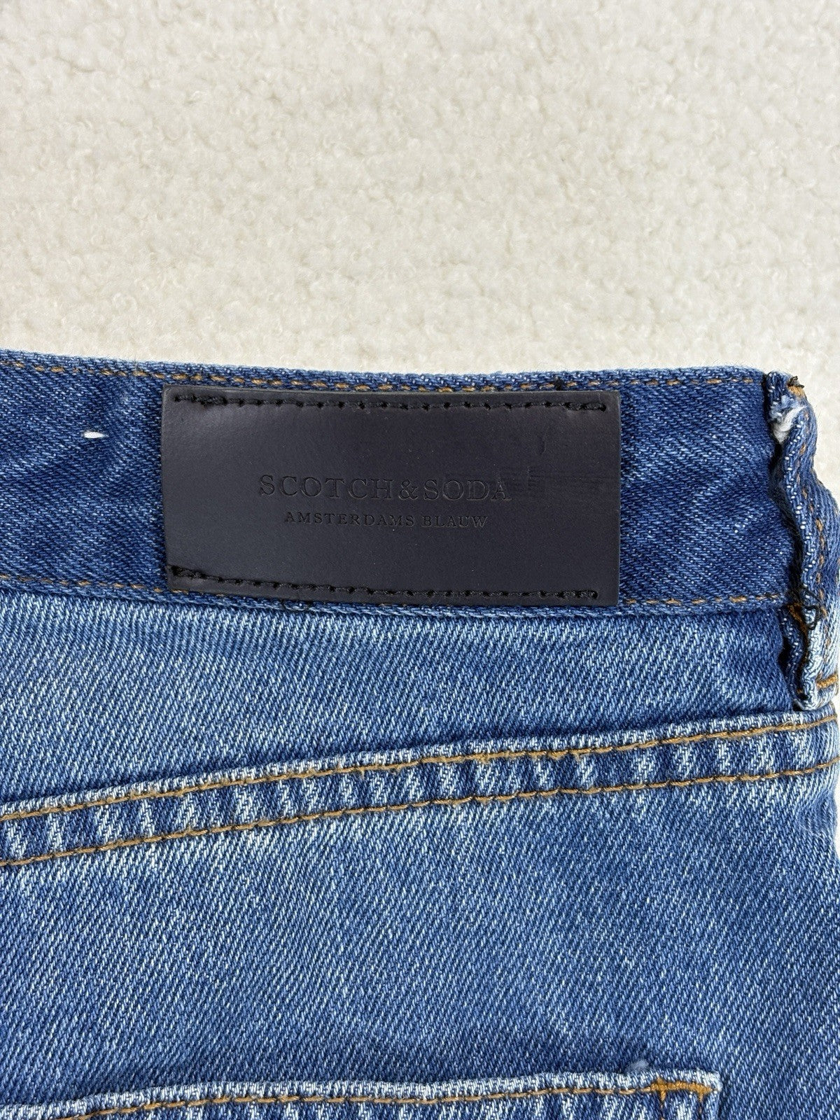 Scotch & Soda Wide Leg High Rise Jeans Womens 25x30 Blue Denim Medium Wash